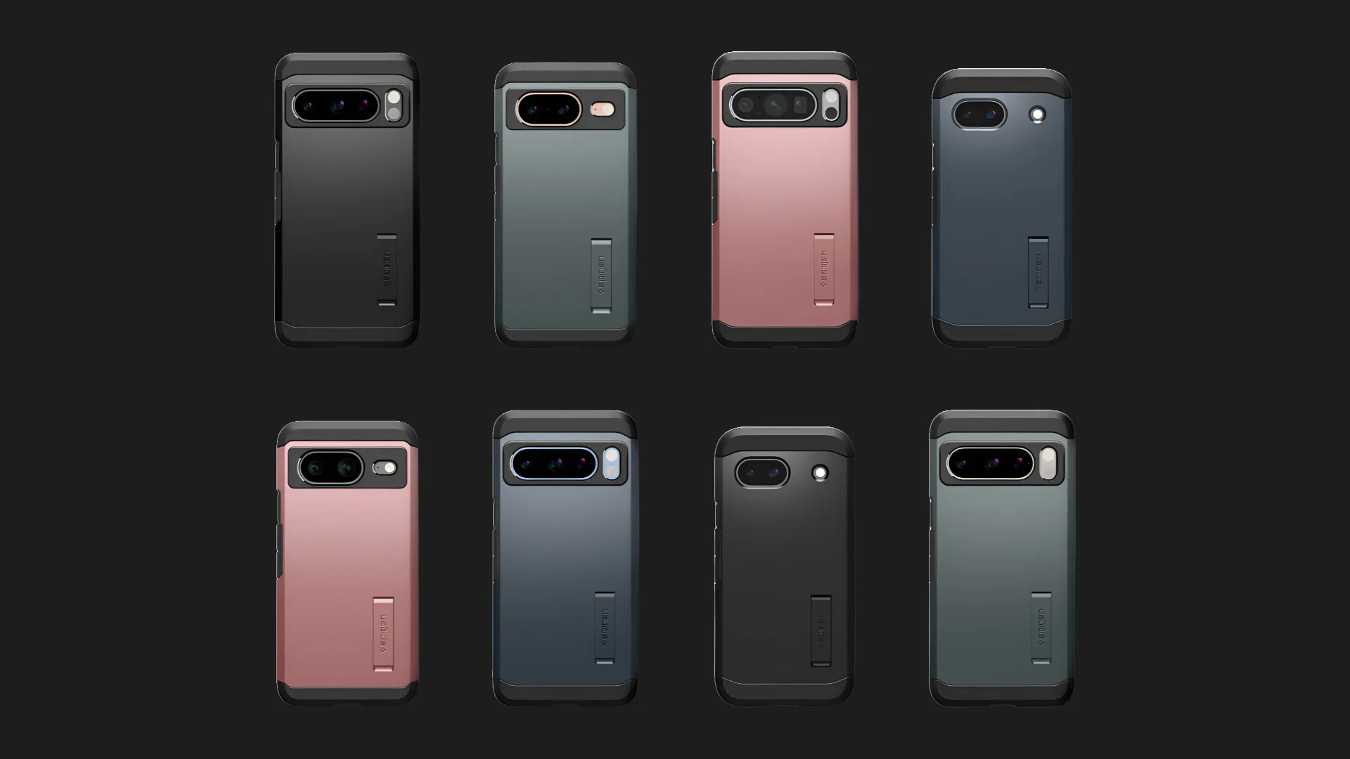 Чохол Spigen Tough Armor для Google Pixel 8a (Metal Slate)