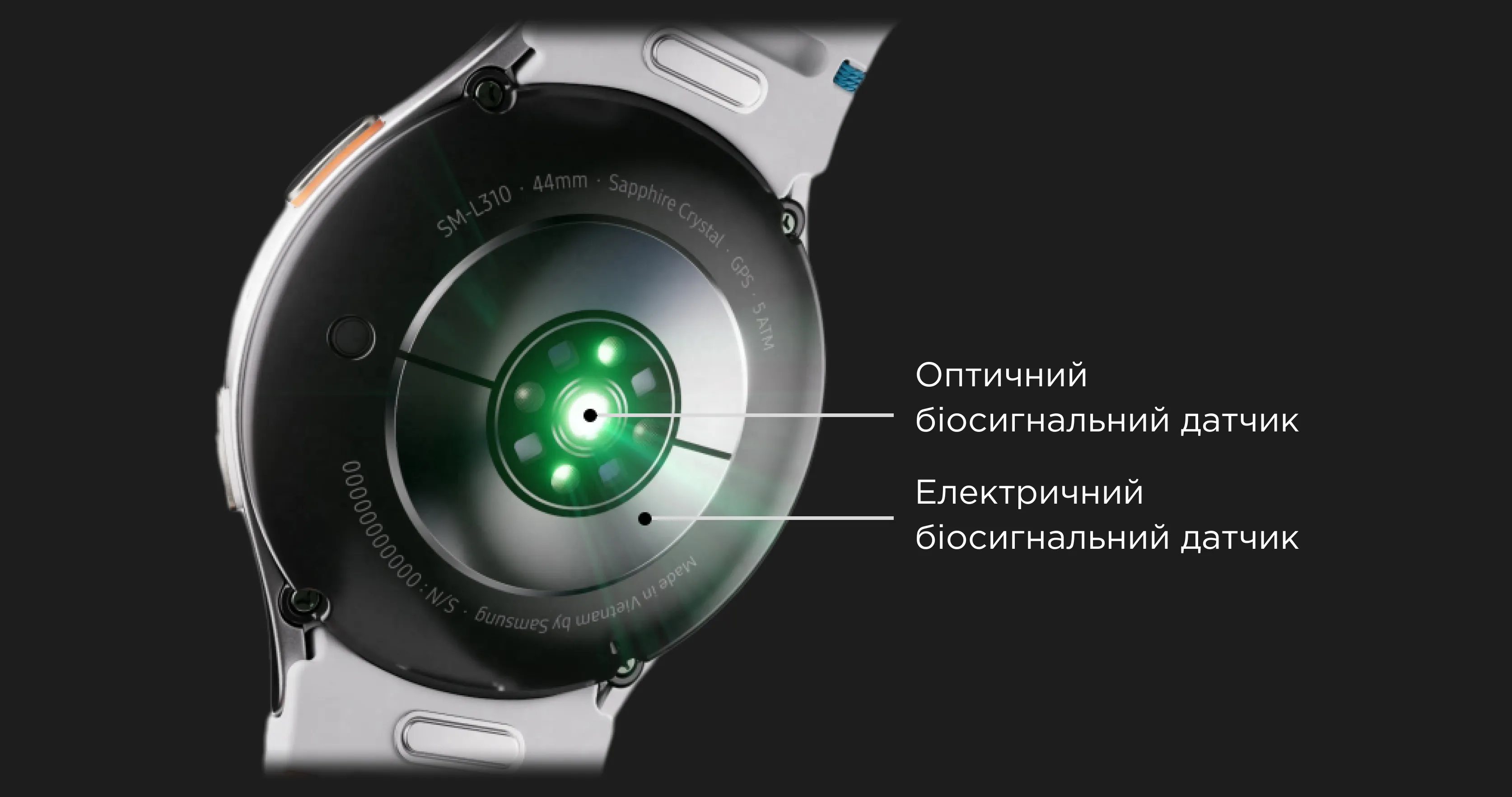 Смарт-годинник Samsung Galaxy Watch 7 44mm (Green) (UA)