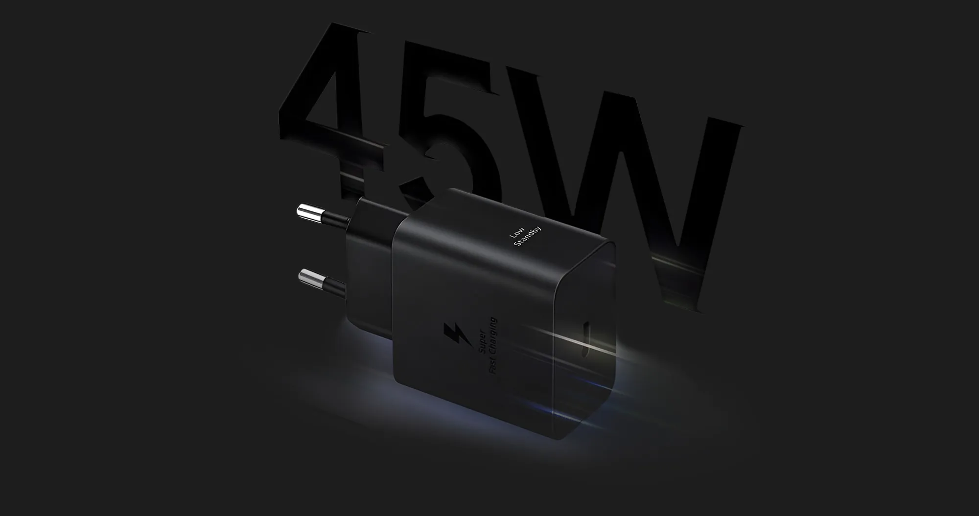 Блок живлення Samsung 45W Travel Adapter (with Type-C cable) (Black)