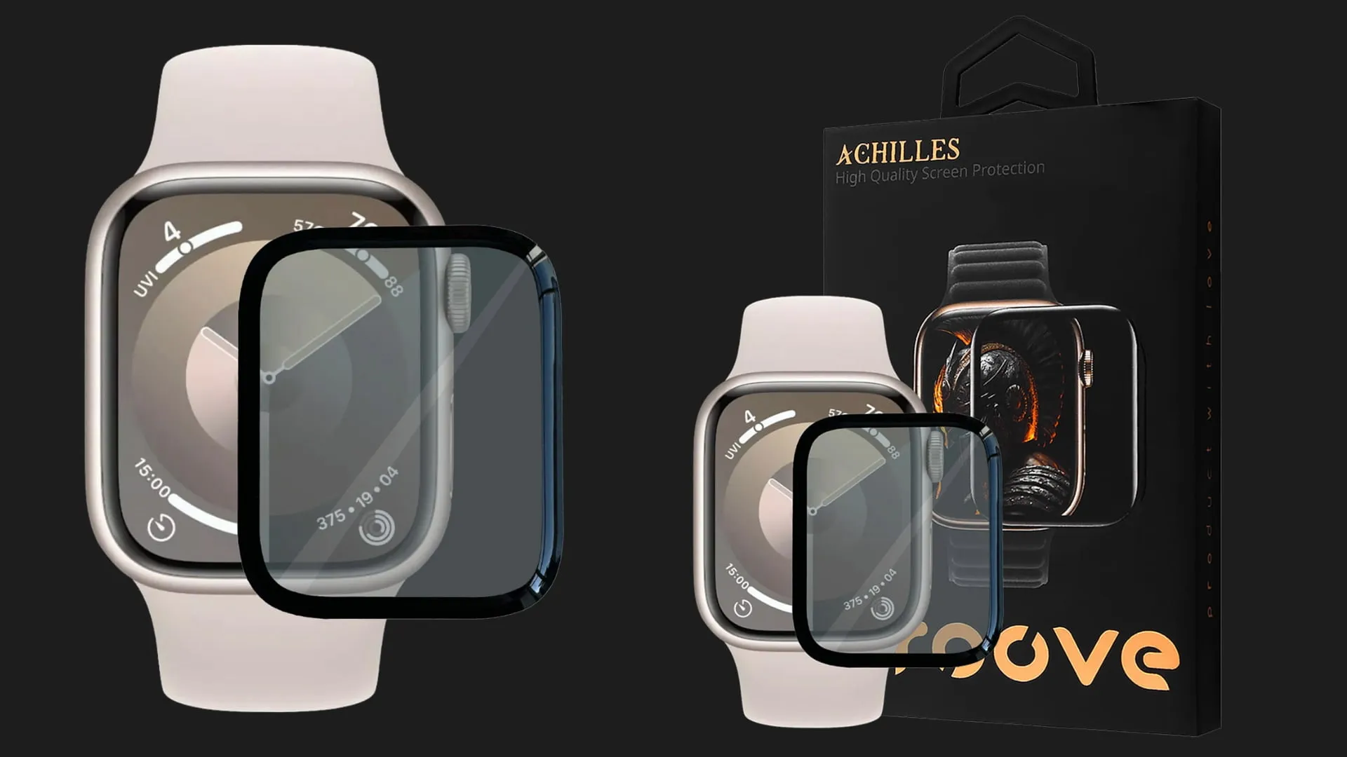Захисне скло Achilles для Apple Watch (45mm)