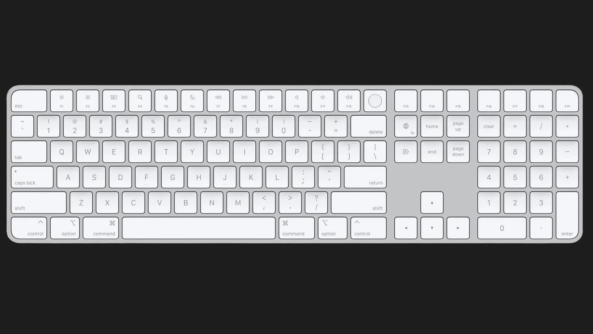 Полноразмерная клавиатура Apple Magic Keyboard with Touch ID USB–C (Black) (2024) (MXK83) (Уценка)