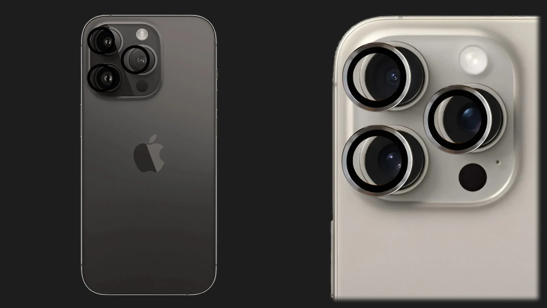Защитное стекло SKLO для камеры iPhone 15 Pro/15 Pro Max (Clear)