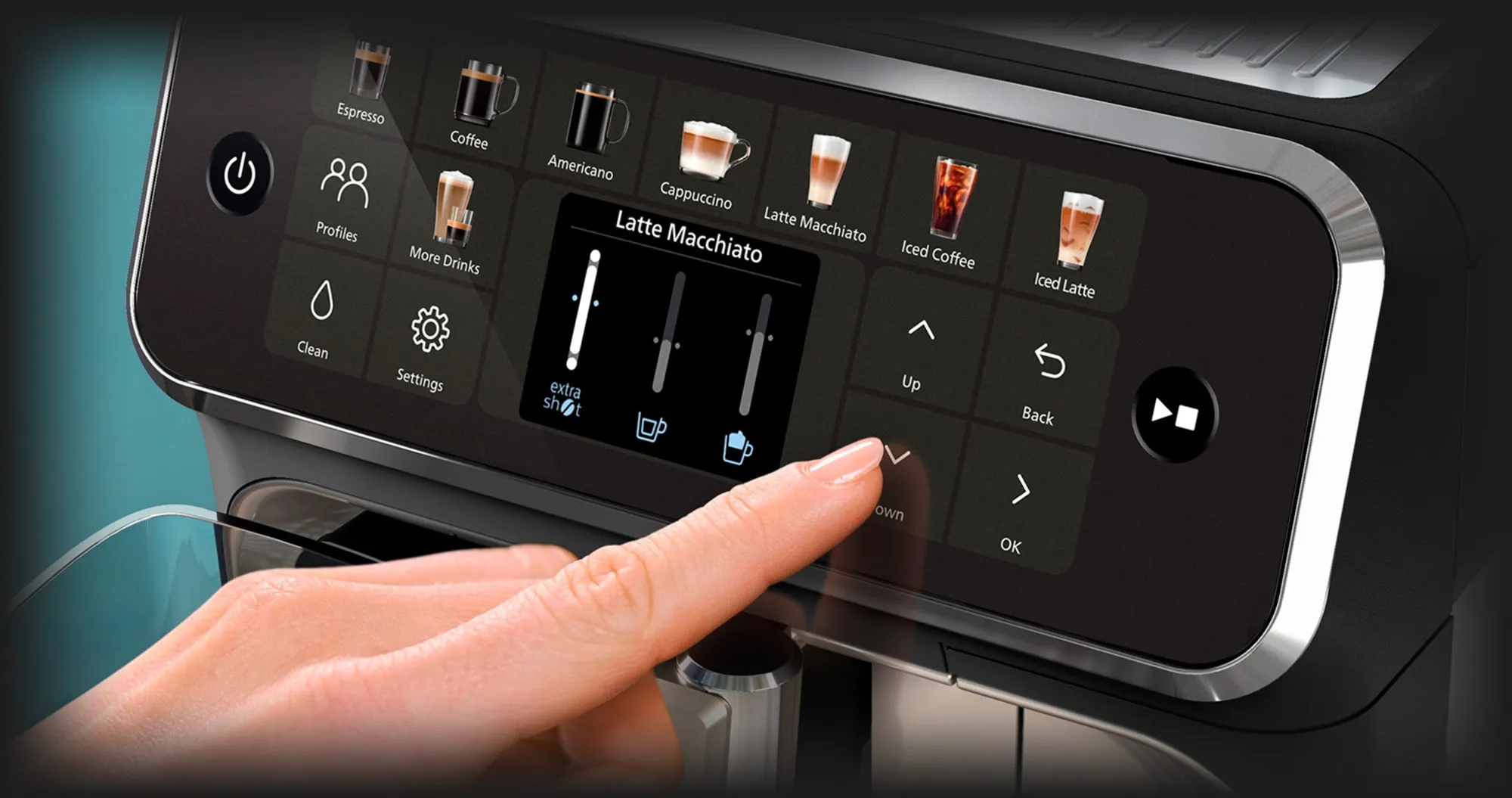 Кавомашина Philips Series 5500 (Black Chrome) (UA)