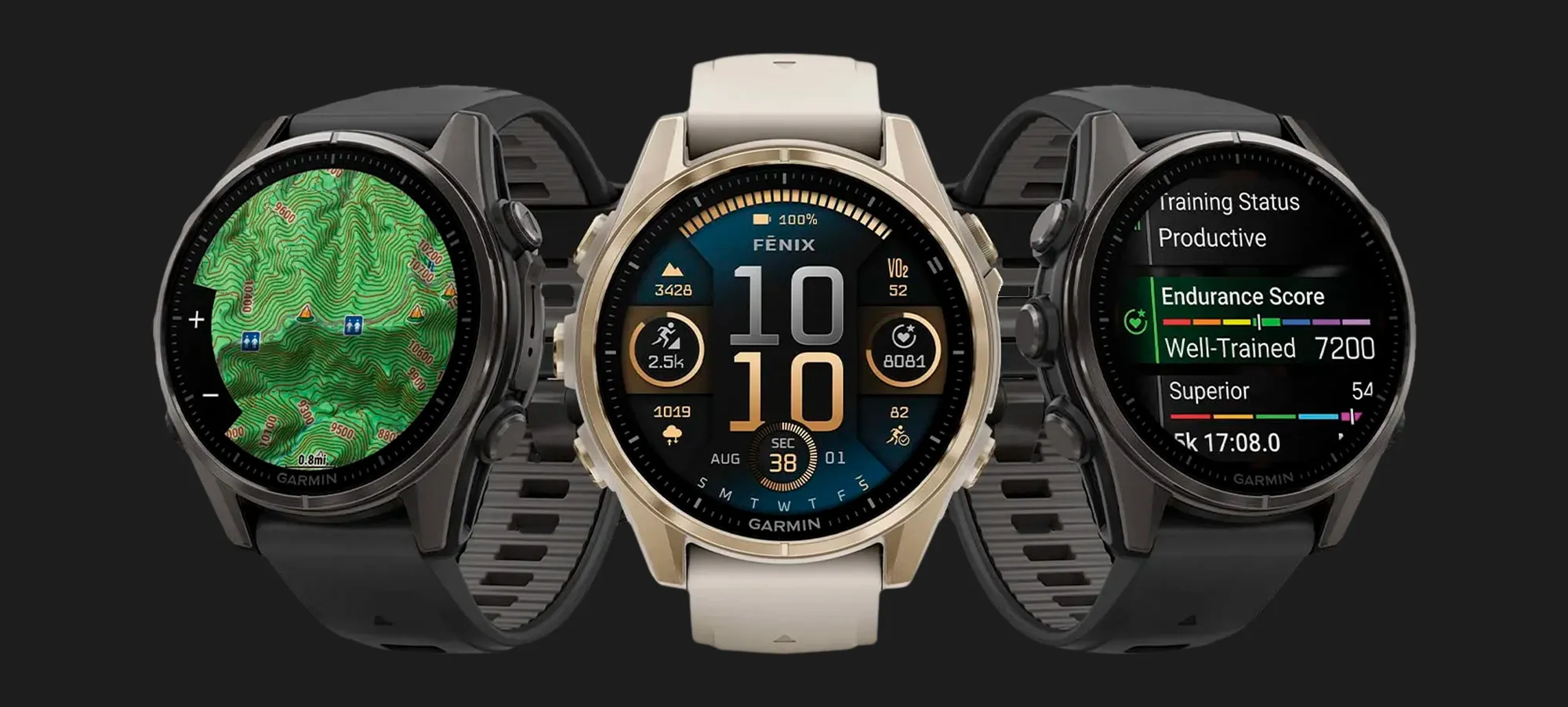 Garmin Fenix E 47mm AMOLED Stainless Steel with Black Silicone Band