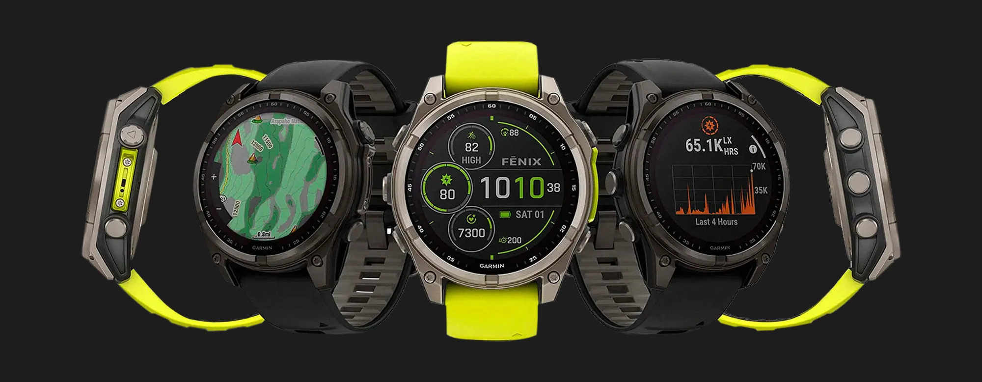 Garmin Fenix E 47mm AMOLED Stainless Steel with Black Silicone Band