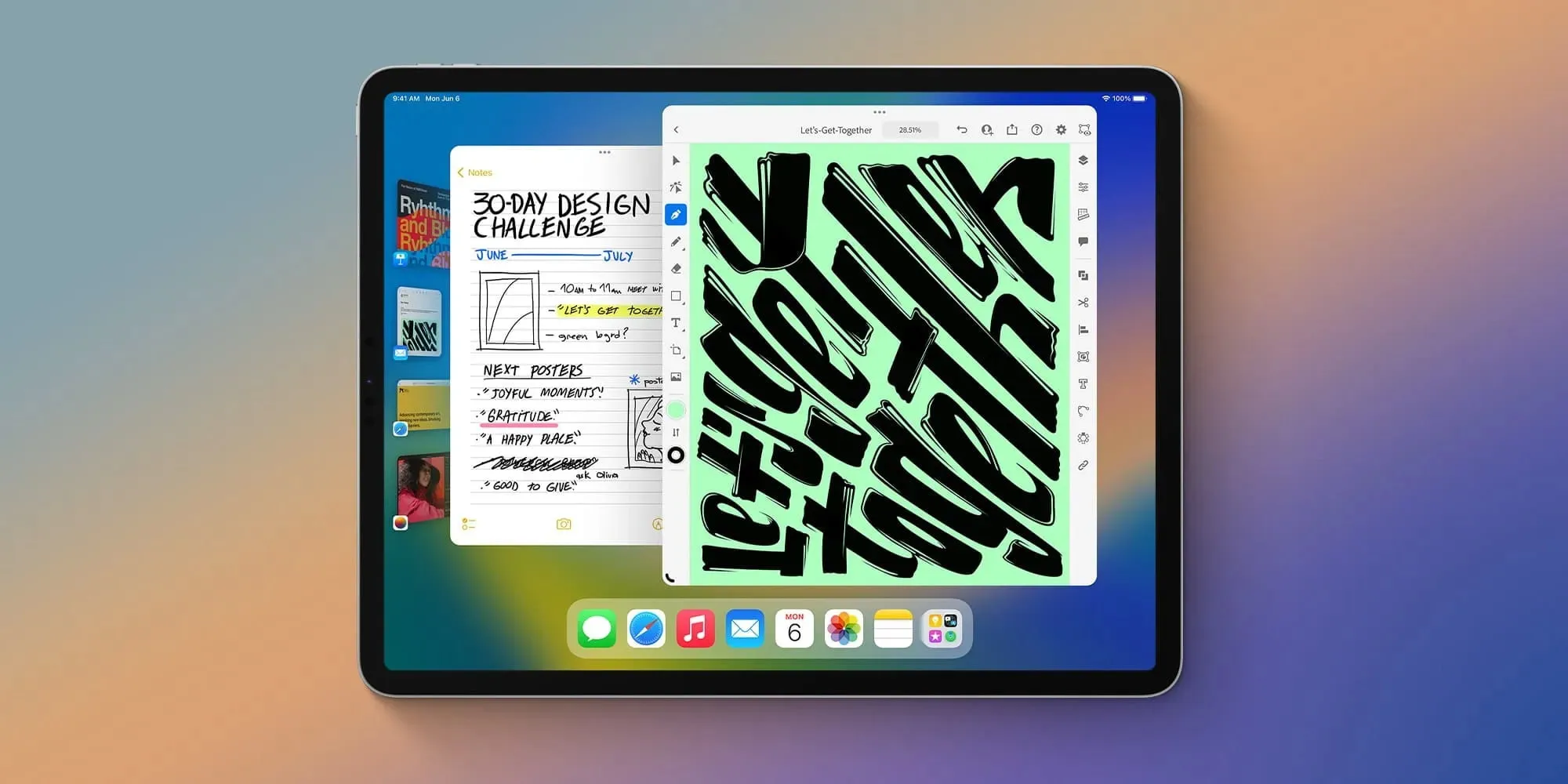 Stage Manager в iPadOS 16
