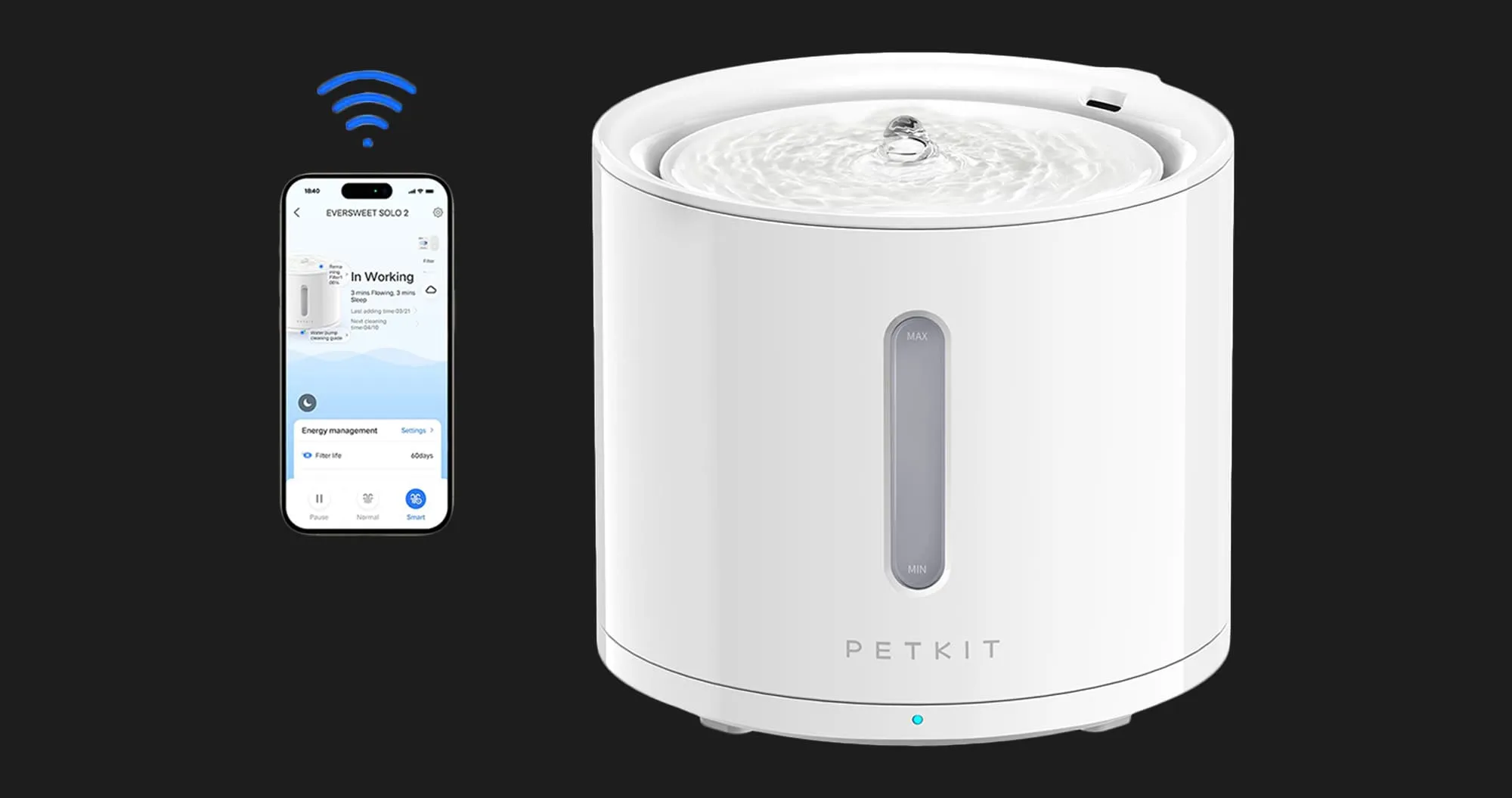 Поїлка PETKIT Eversweet Solo 2 Smart Pet Drinking Fountain (White)