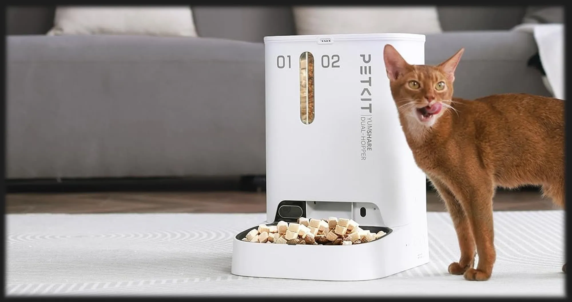 Смарт годівниця PETKIT YUMSHARE DUAL-HOPPER with Camera (White)