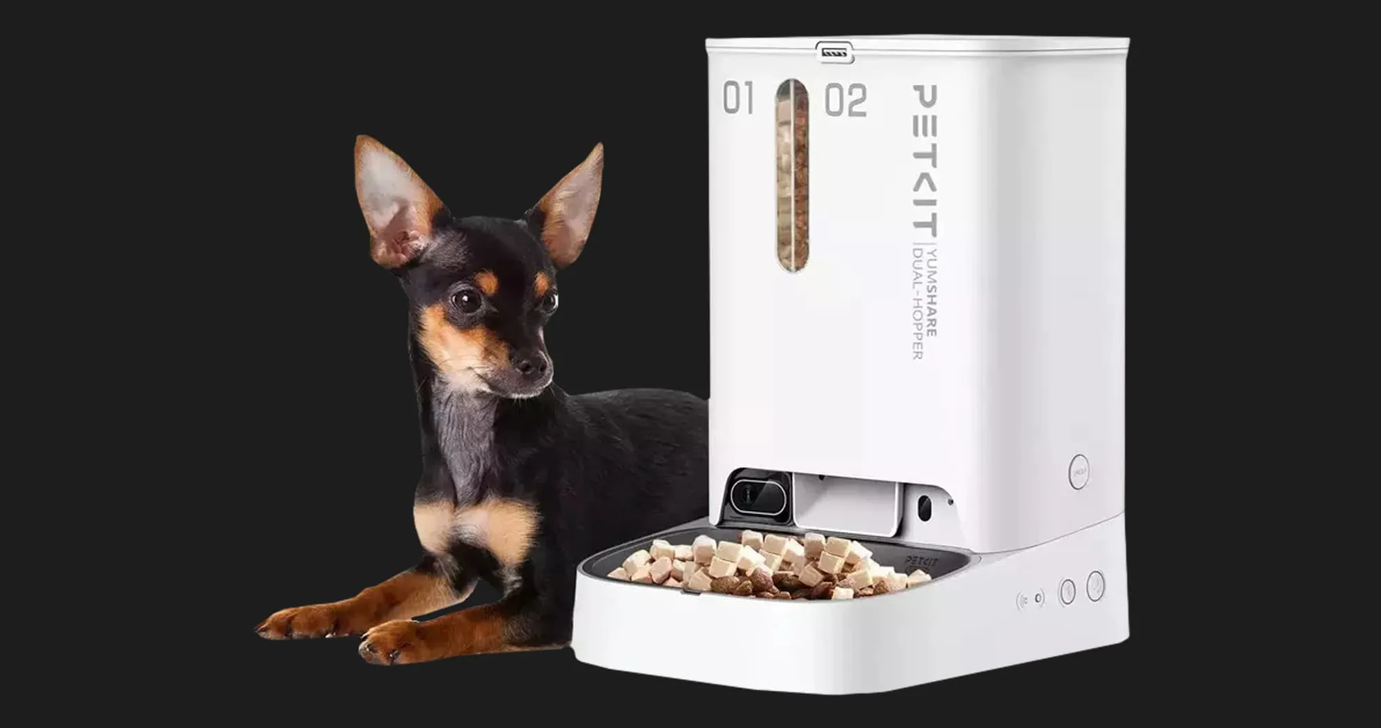 Смарт годівниця PETKIT YUMSHARE DUAL-HOPPER with Camera (White)