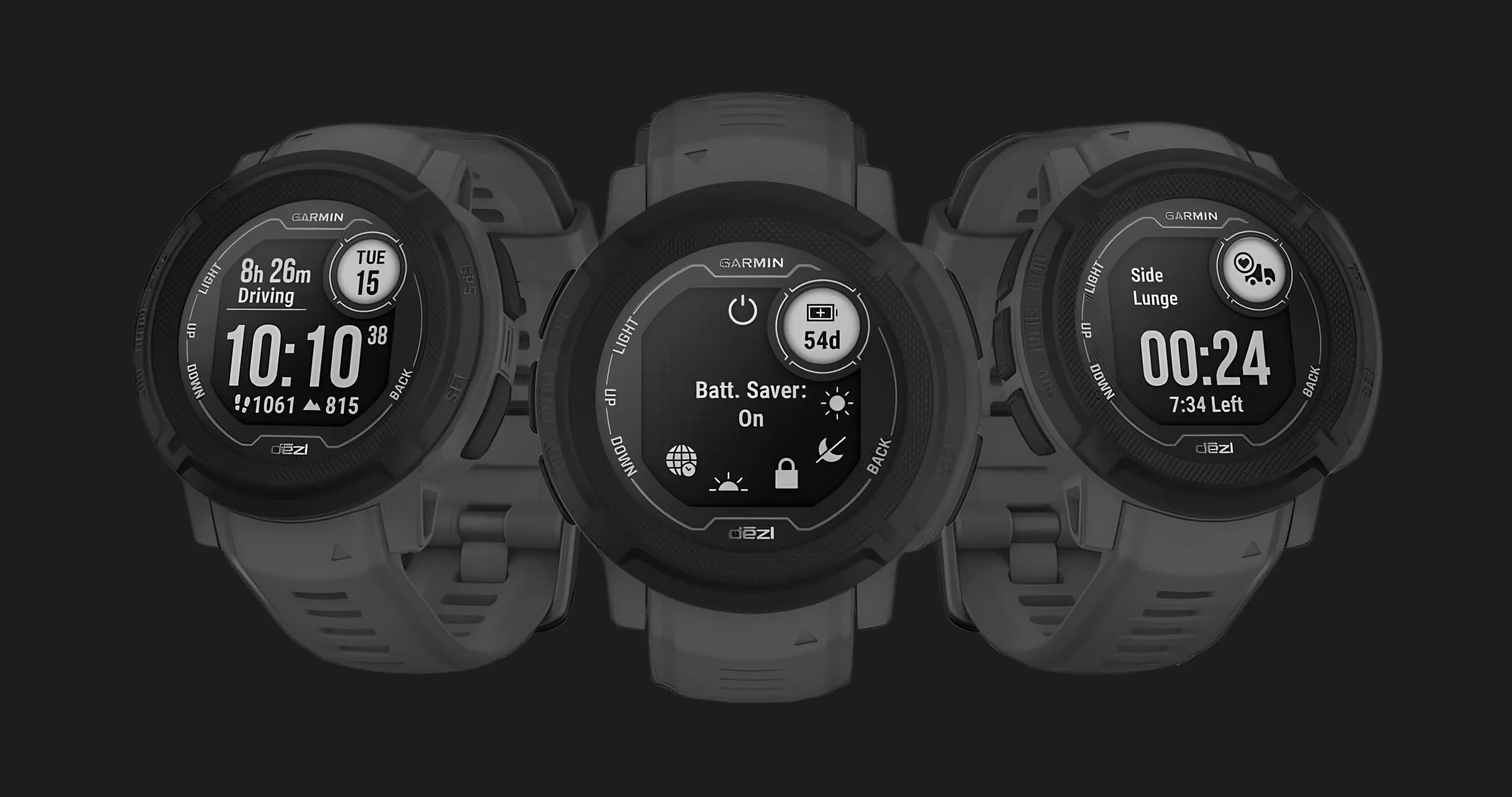 Garmin Instinct 2 dezl Edition Rugged Trucking Smartwatch