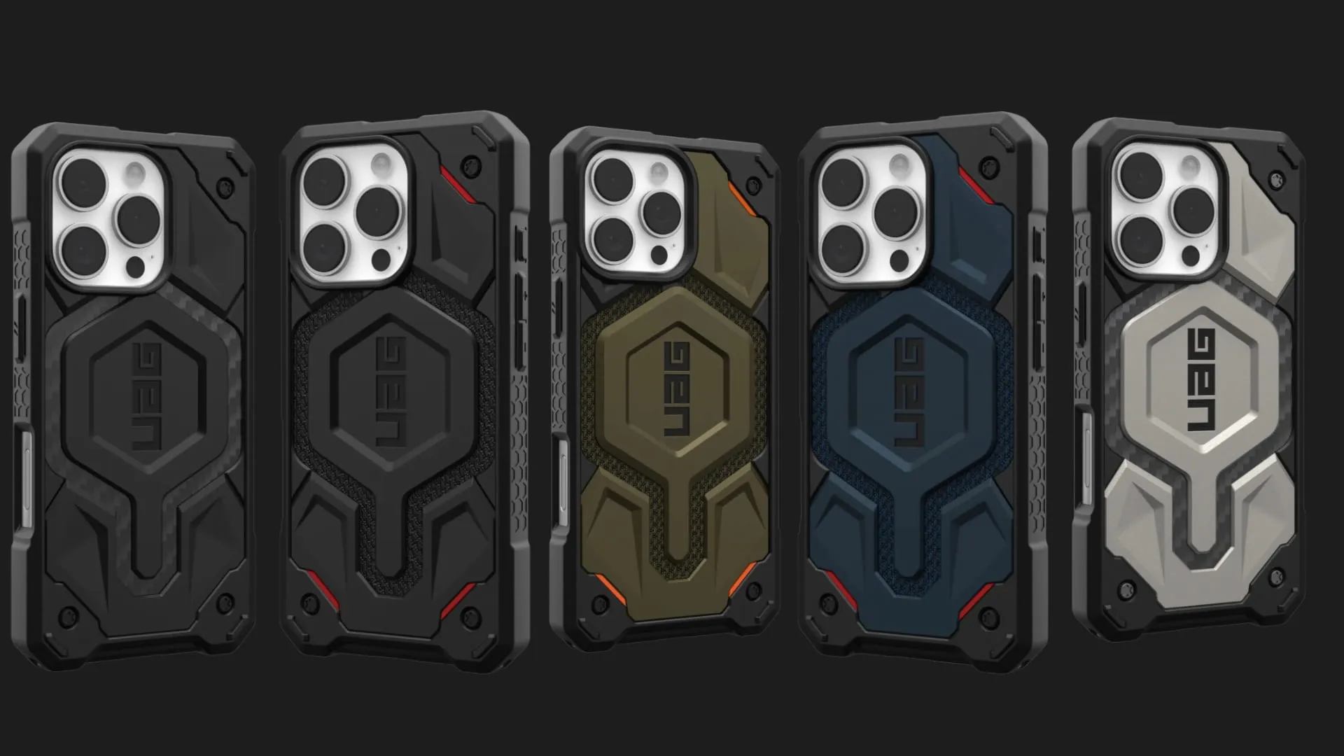 Чохол UAG Monarch Pro для iPhone 16 Pro (Carbon Fiber)