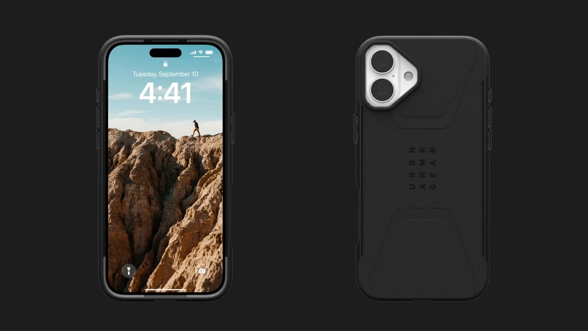 Чохол UAG Civilian Magsafe для iPhone 16 (Black)