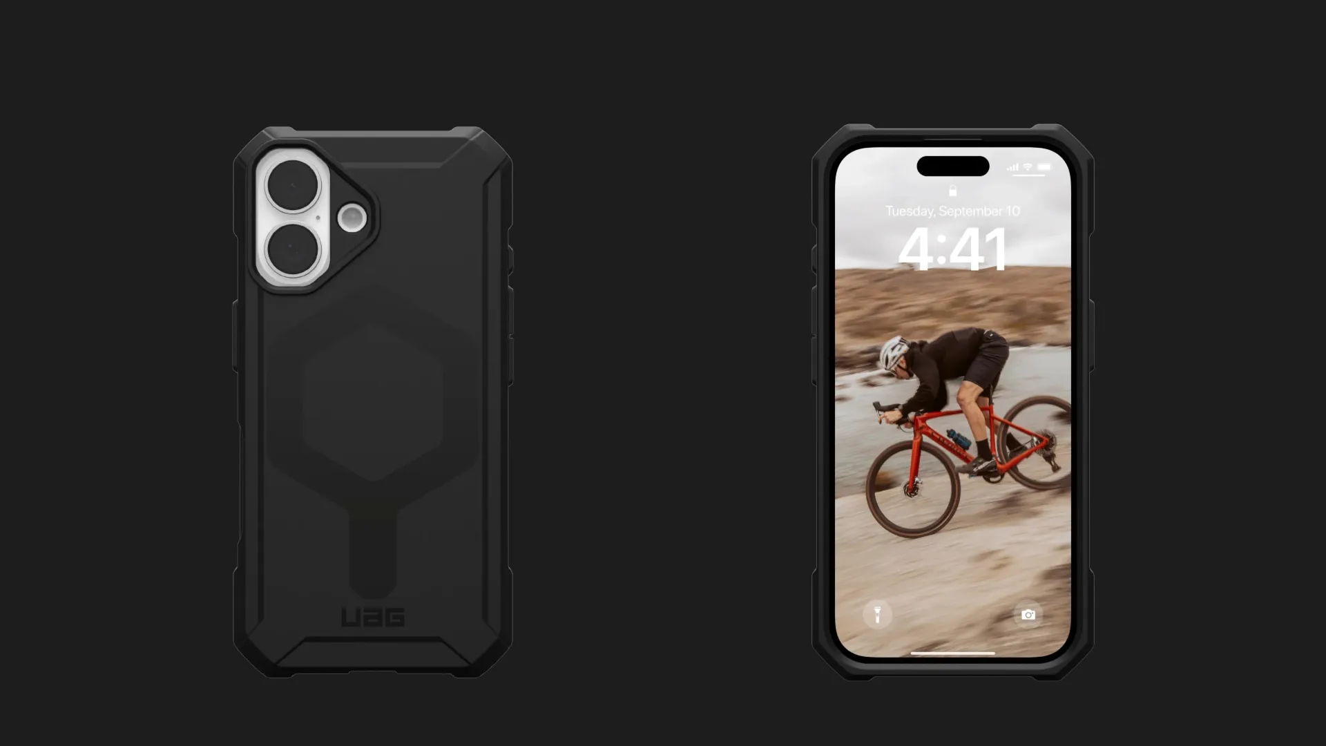 Чехол UAG Essential Armor Magsafe для iPhone 16 (Black)