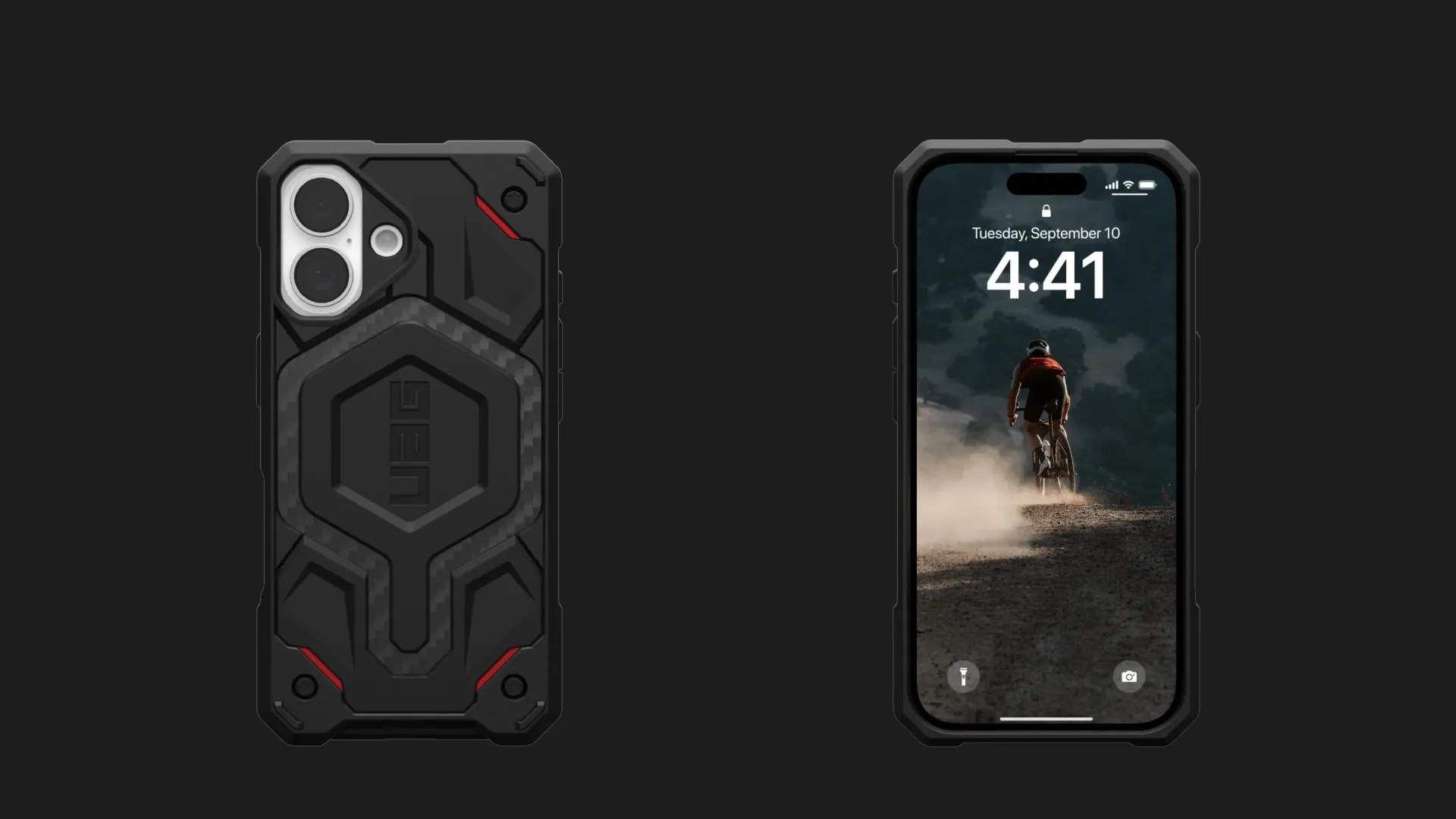 Чехол UAG Monarch Pro для iPhone 16 (Kevlar Black)