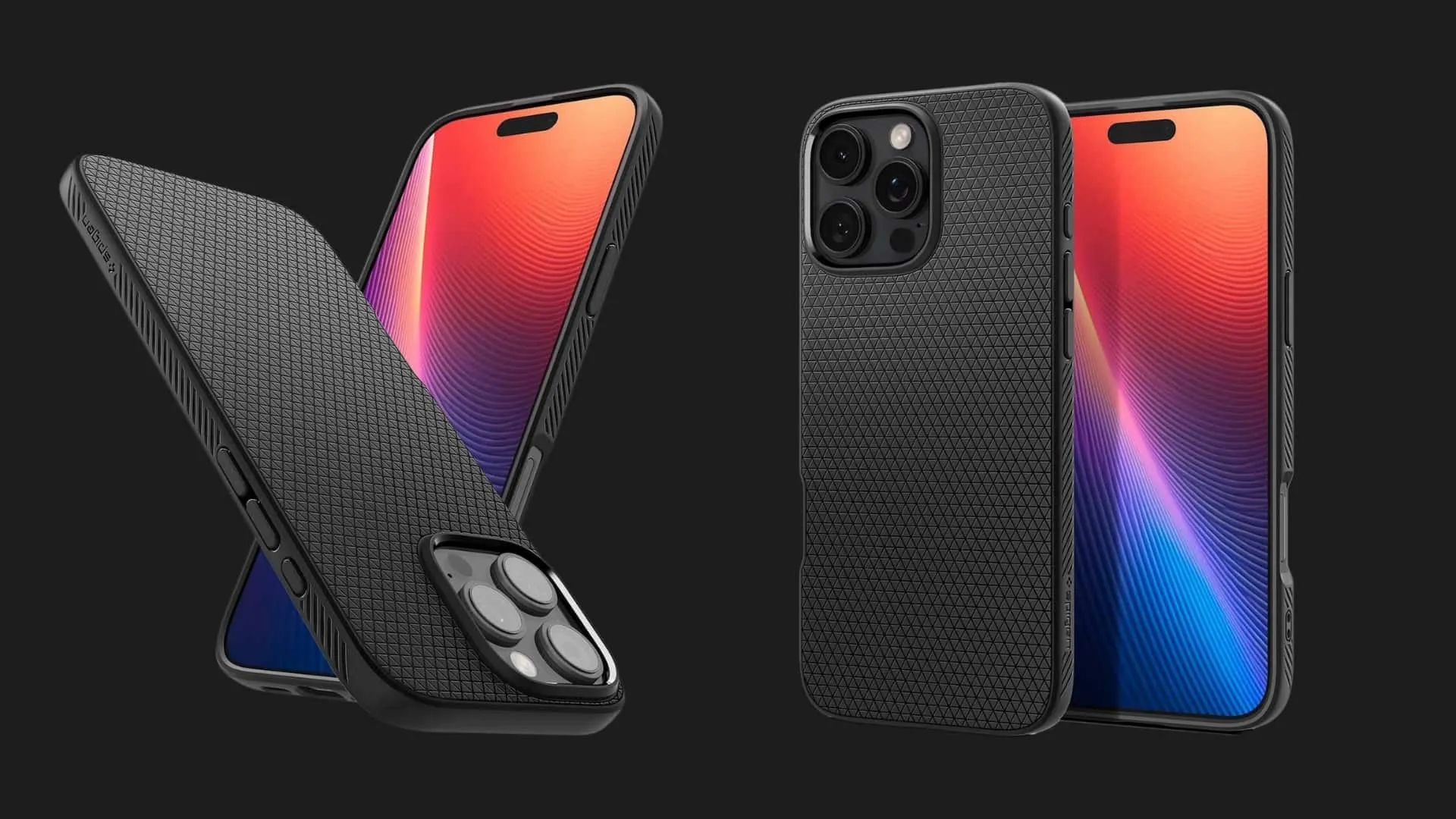 Чехол Spigen Liquid Air для iPhone 16 Pro (Matte Black)