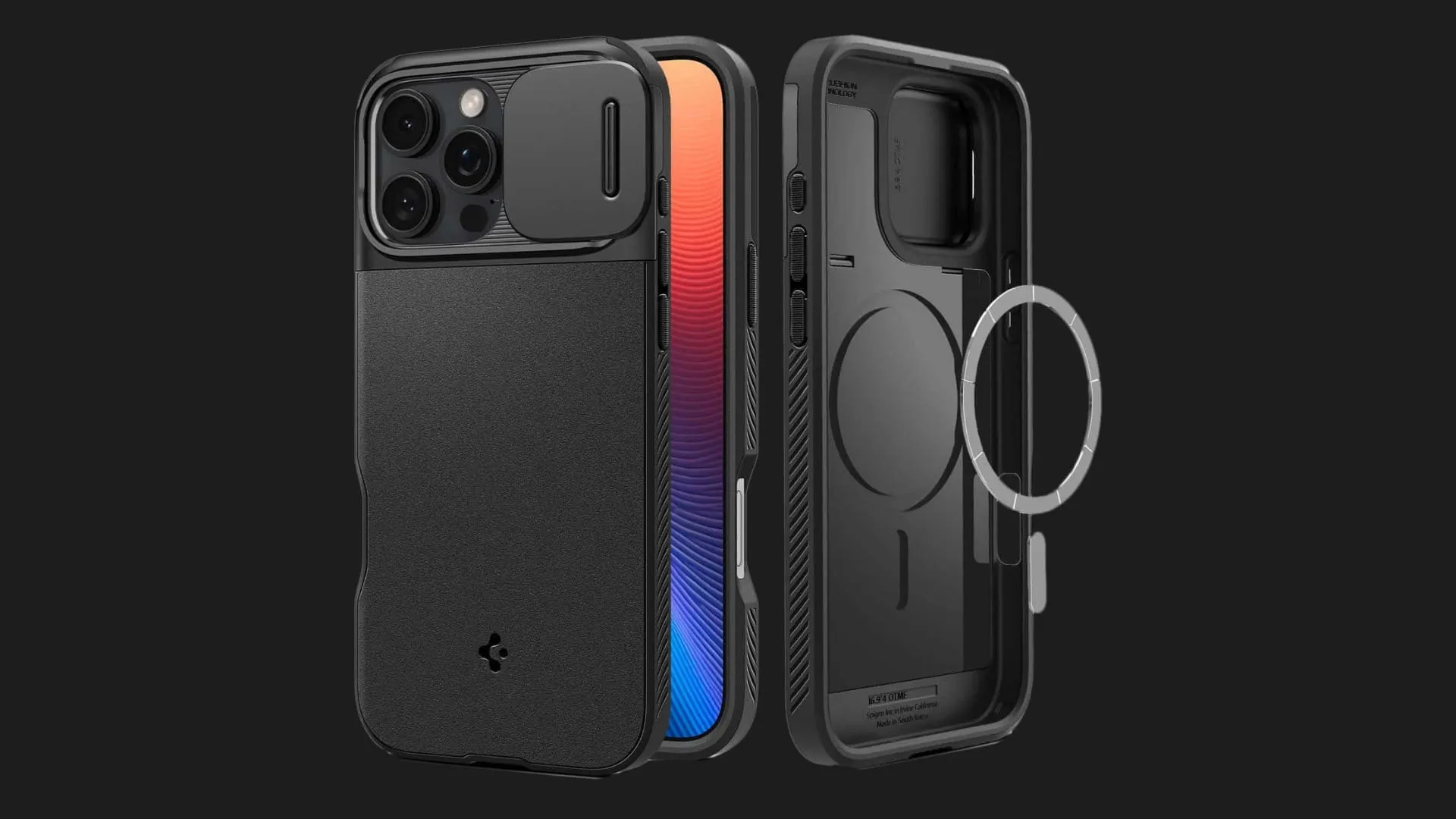 Чехол Spigen Optik Armor MagSafe для iPhone 16 Pro (Black)