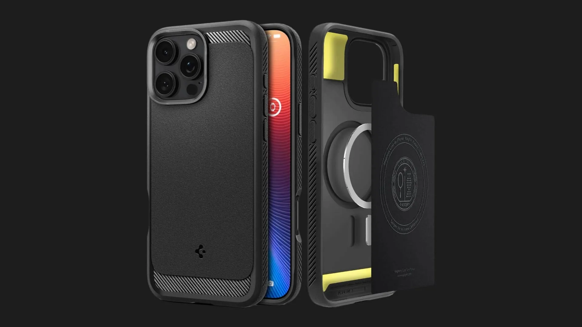 Чохол Spigen Mag Rugged Armor MagSafe для iPhone 16 Pro Max (Matte Black)