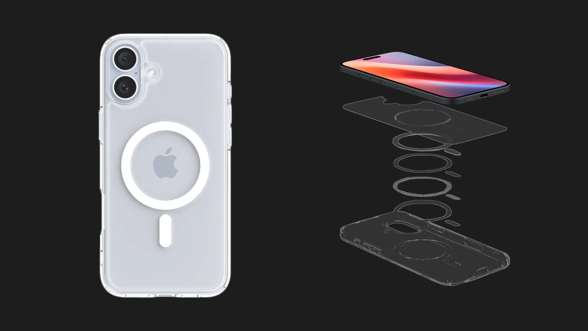 Чохол Spigen Ultra Hybrid для iPhone 16E (Crystal Clear)
