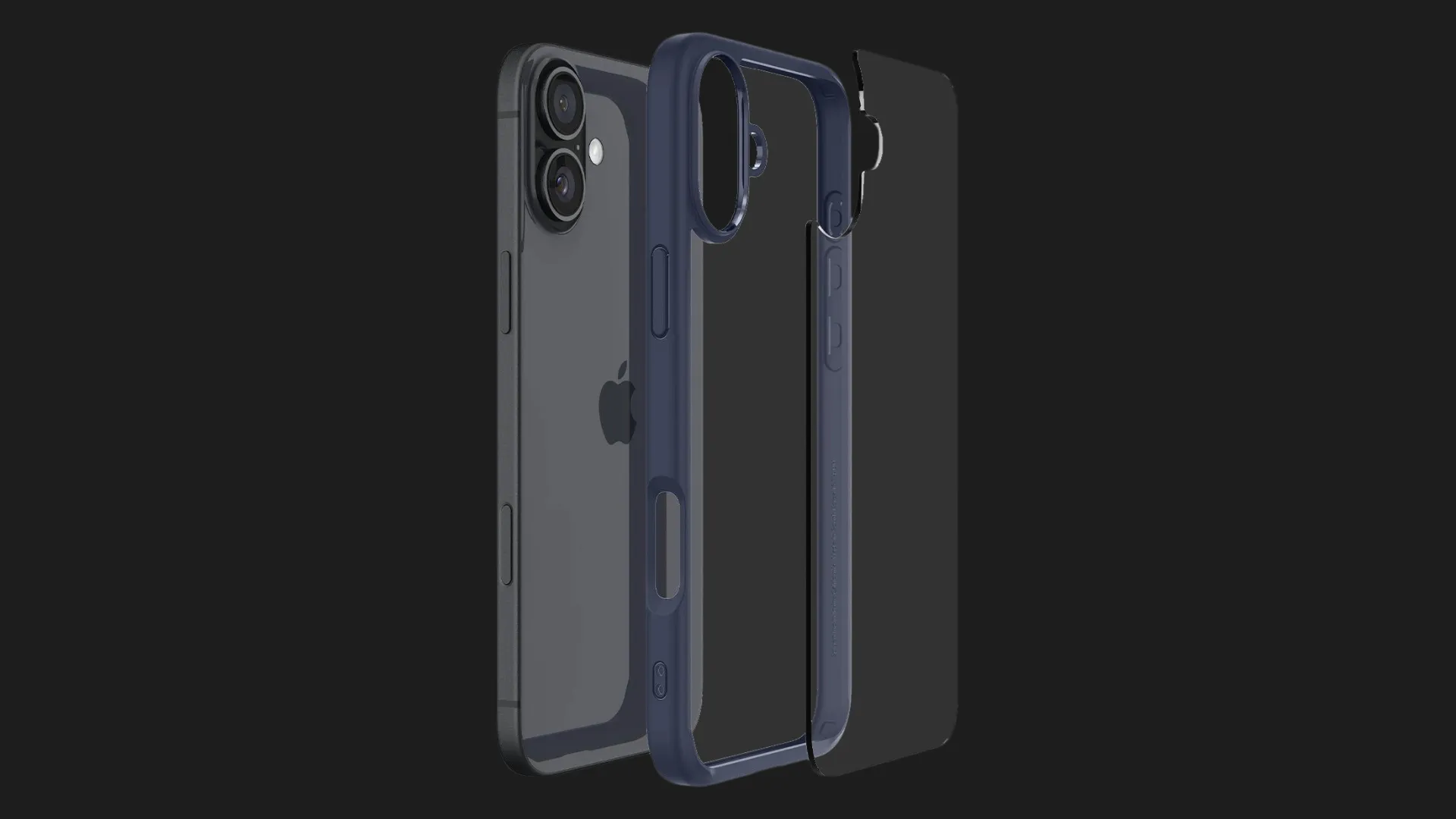 Чехол Spigen Ultra Hybrid для iPhone 16 (Crystal Clear)