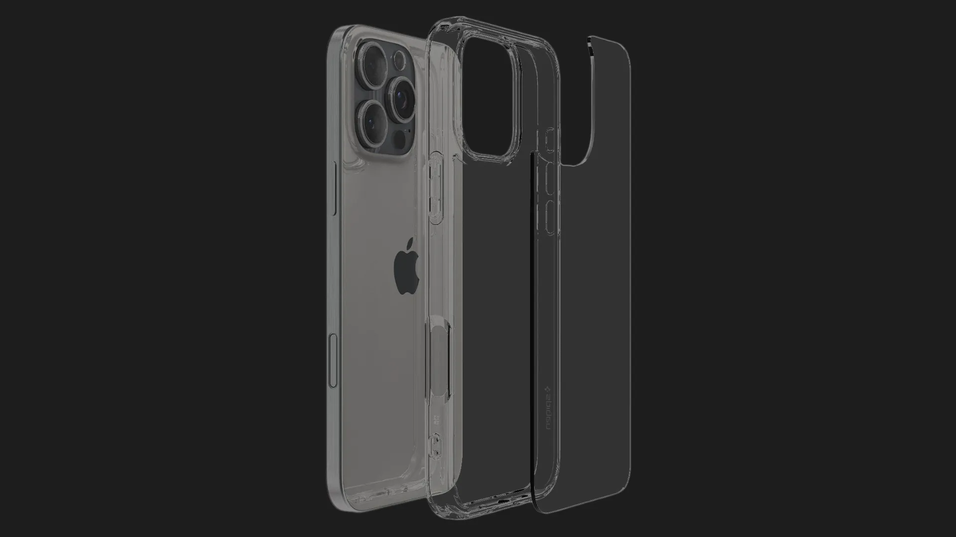 Чехол Spigen Ultra Hybrid для iPhone 16 Pro Max (Crystal Clear)