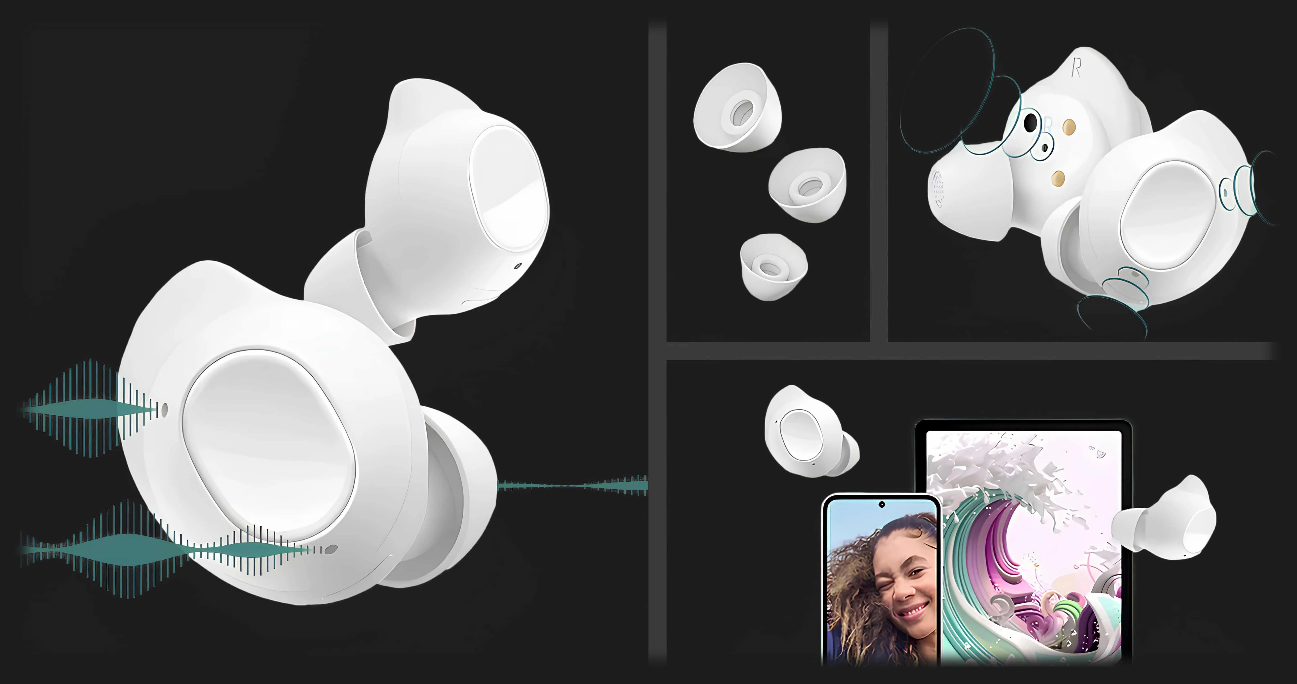 Наушники Samsung Galaxy Buds FE SM-R400 (Graphite) (SM-R400NZAASEK)
