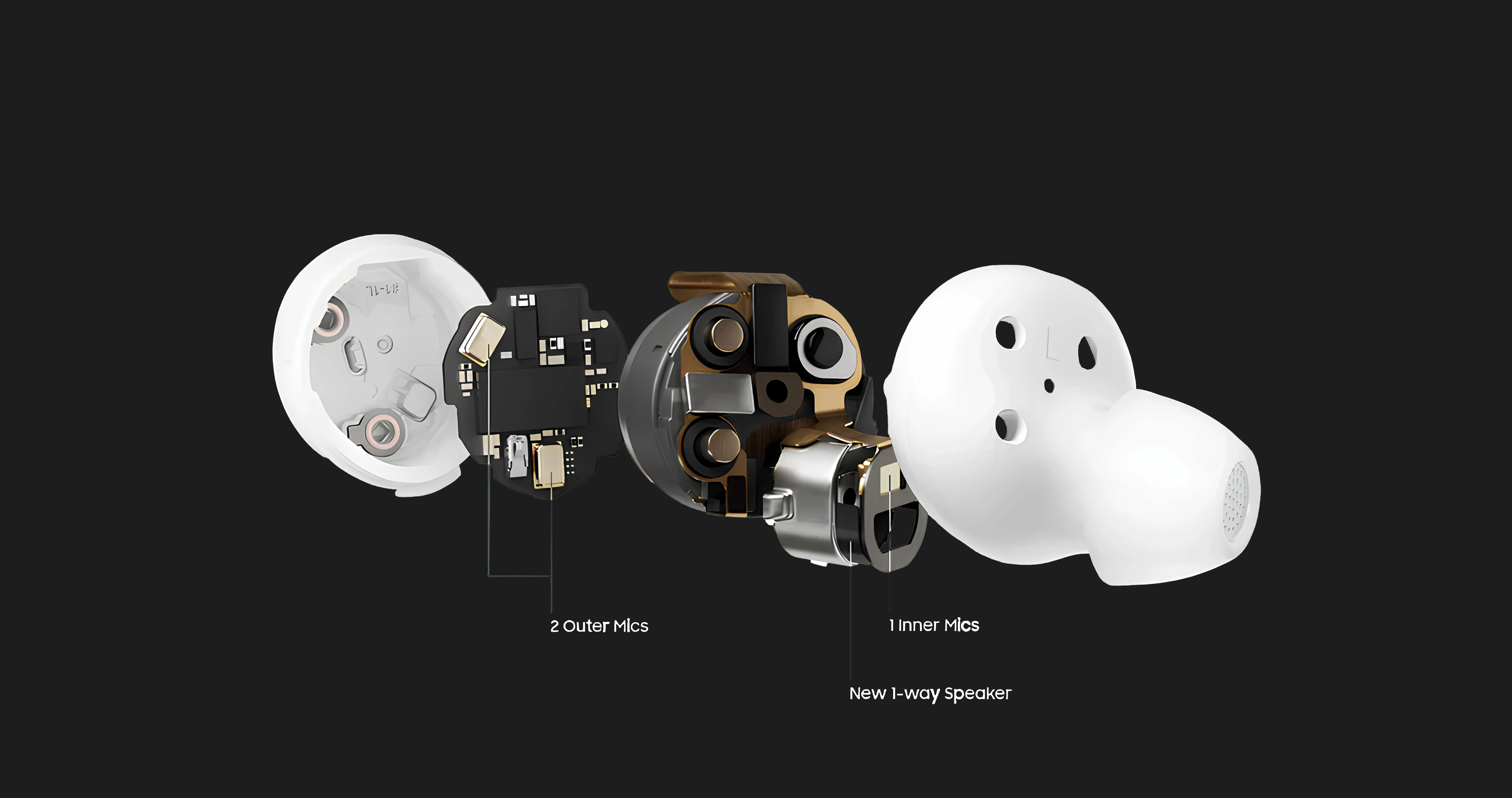 Наушники Samsung Galaxy Buds FE SM-R400 (Graphite) (SM-R400NZAASEK)