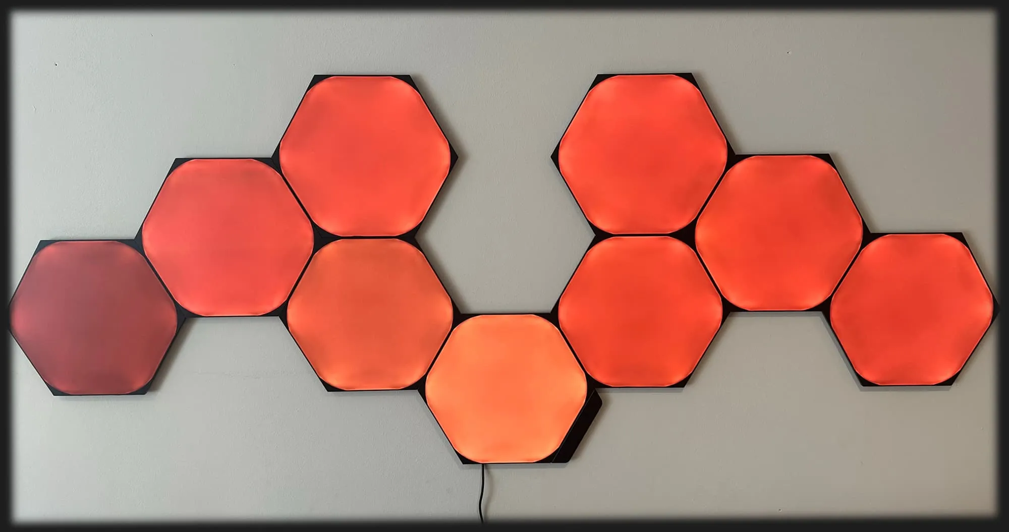 Розумна система освітлення Nanoleaf Shapes Ultra Black Hexagons Starter Kit, Apple Homekit, 9шт (Black)