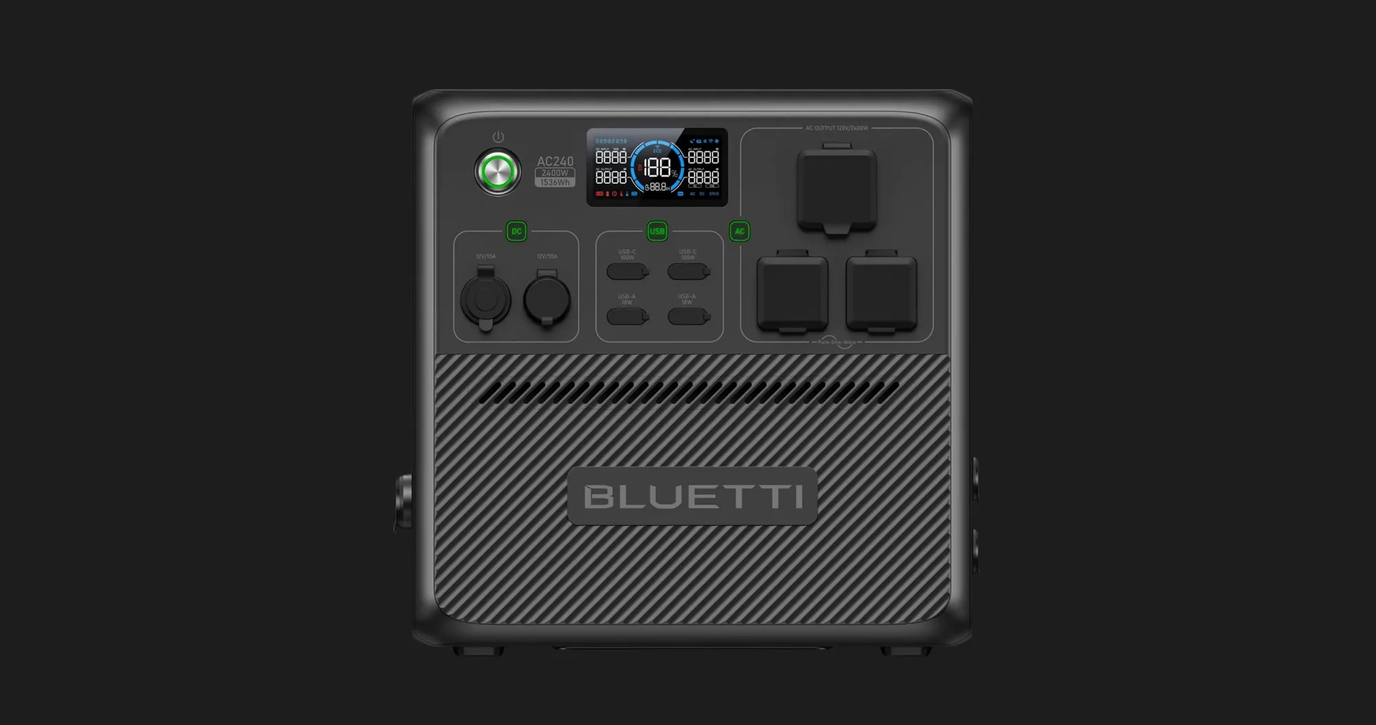 Зарядна станція BLUETTI AC240 2400W (1536Вт/г) (UA)