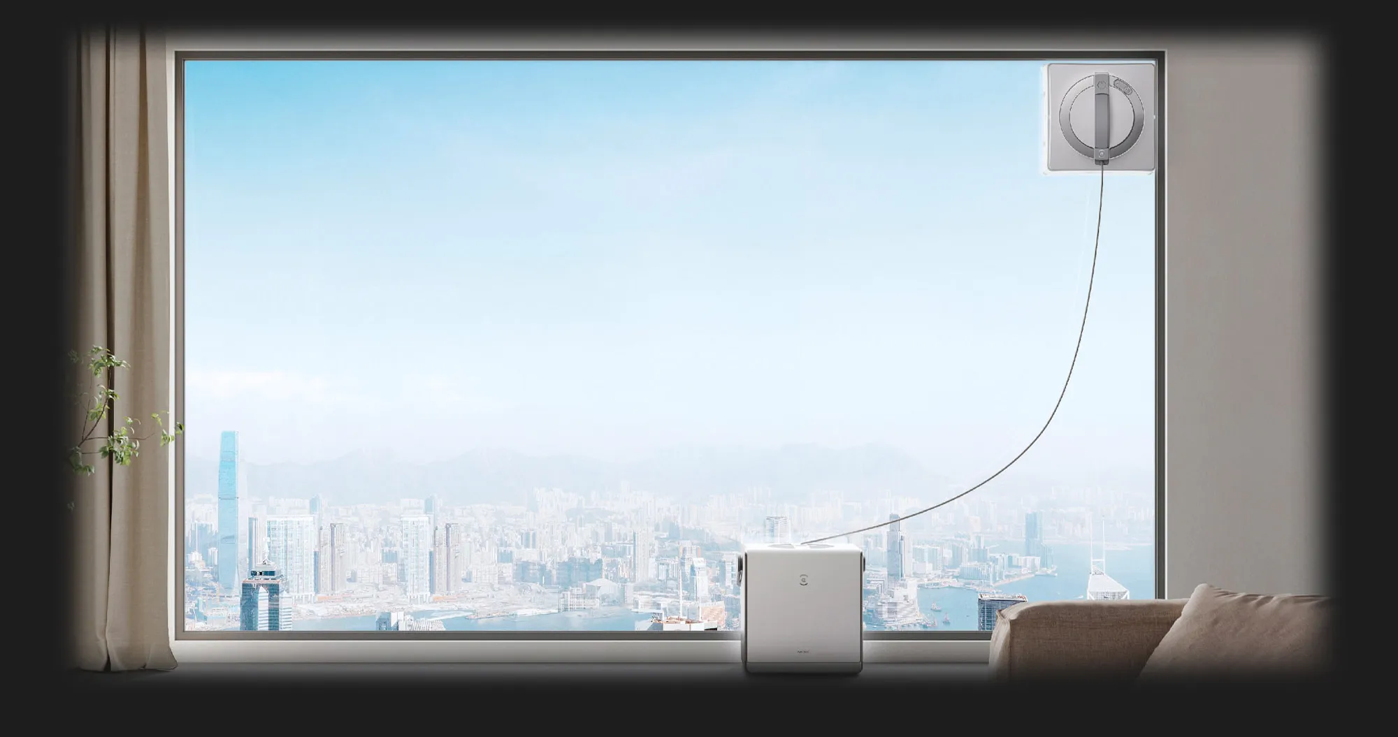 Робот-пилосос для миття вікон Ecovacs Winbot W2 Omni (White) (UA)