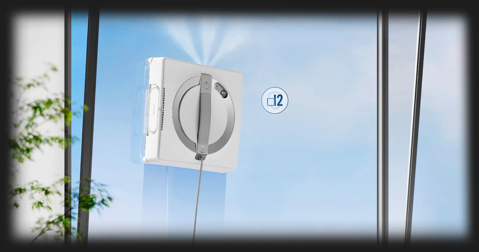 Робот-пылесос для мытья окон Ecovacs Winbot W2 Omni (White) (UA)