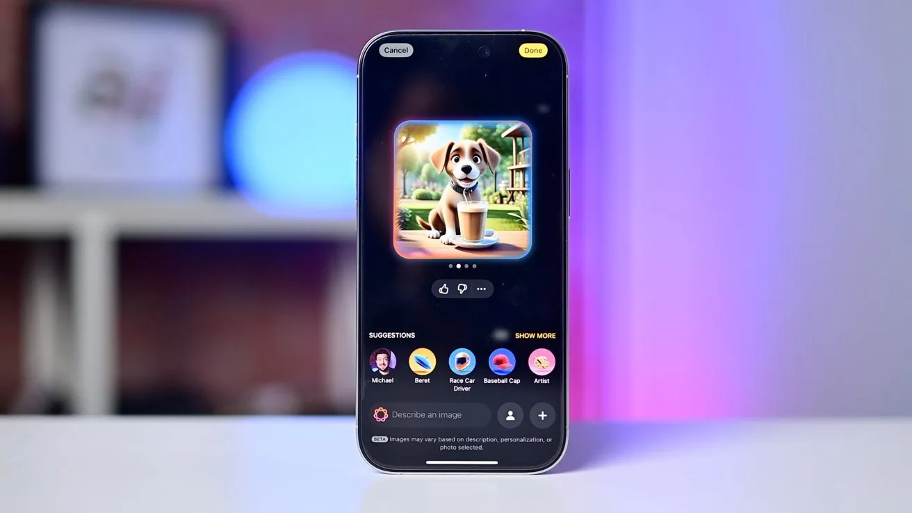 Полный обзор нового Image Playground в iOS 18.2