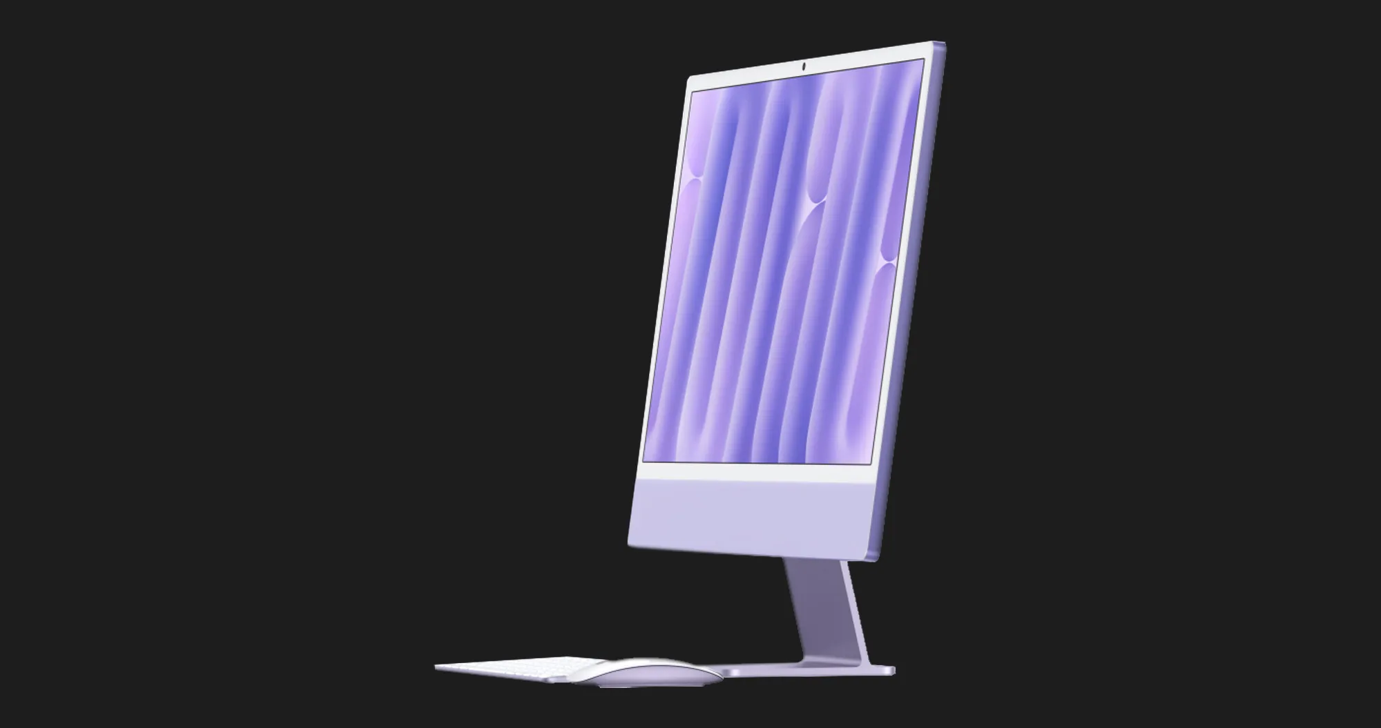 Apple iMac 24 with Retina 4.5K, Apple M4, 512GB, 10 CPU / 10 GPU, 16GB RAM, Purple (MWV73) (2024)
