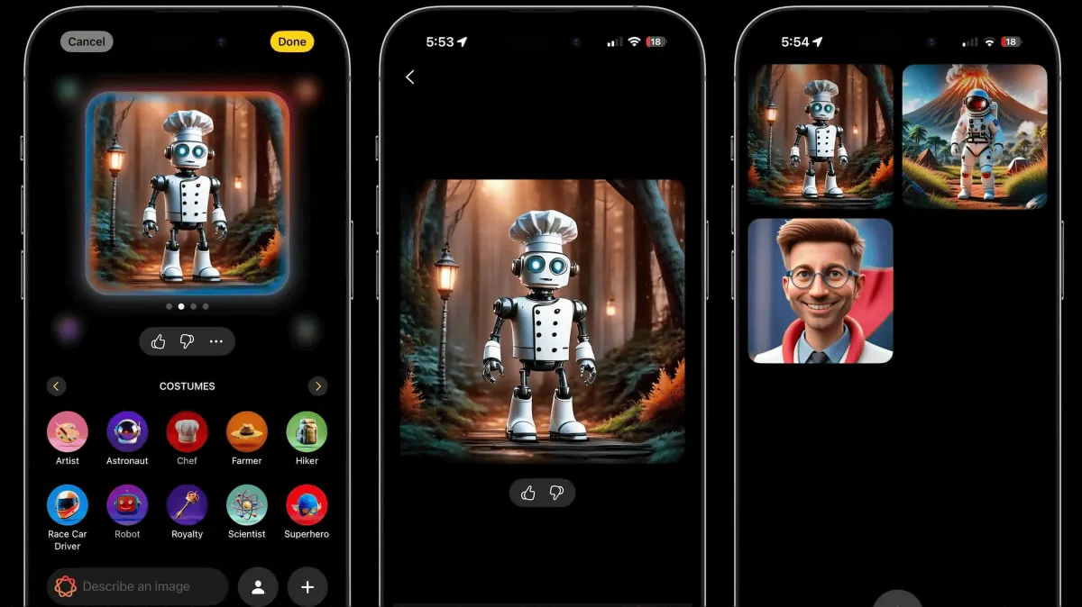 Image Playground в iOS 18.2