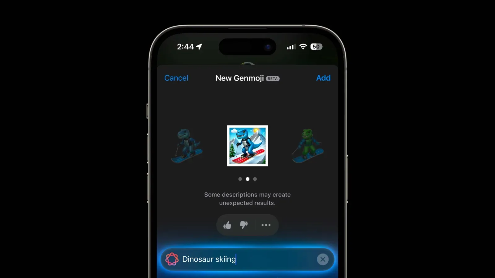 Genmoji в iOS 18.2