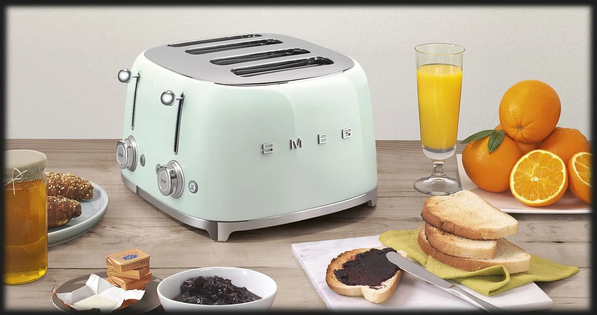 Тостер SMEG (4 pcs) (Green)