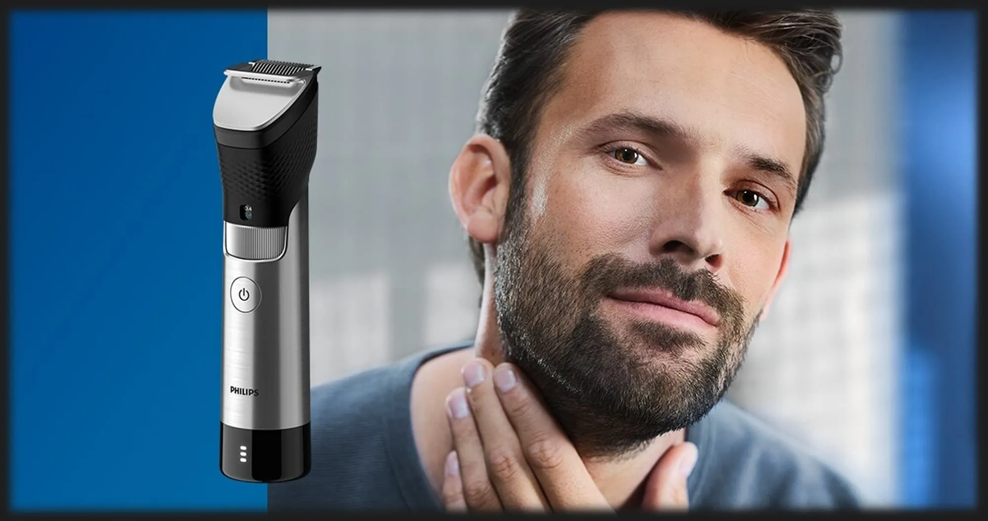 Тример для бороди Philips Series 9000 Prestige (Black)