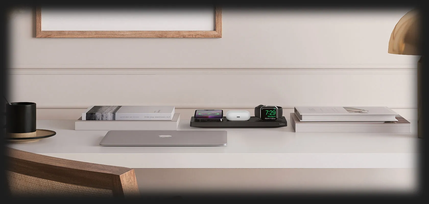 Бездротова зарядка Belkin 3-in-1 BoostCharge Pro MagSafe Wireless Stand (Black)