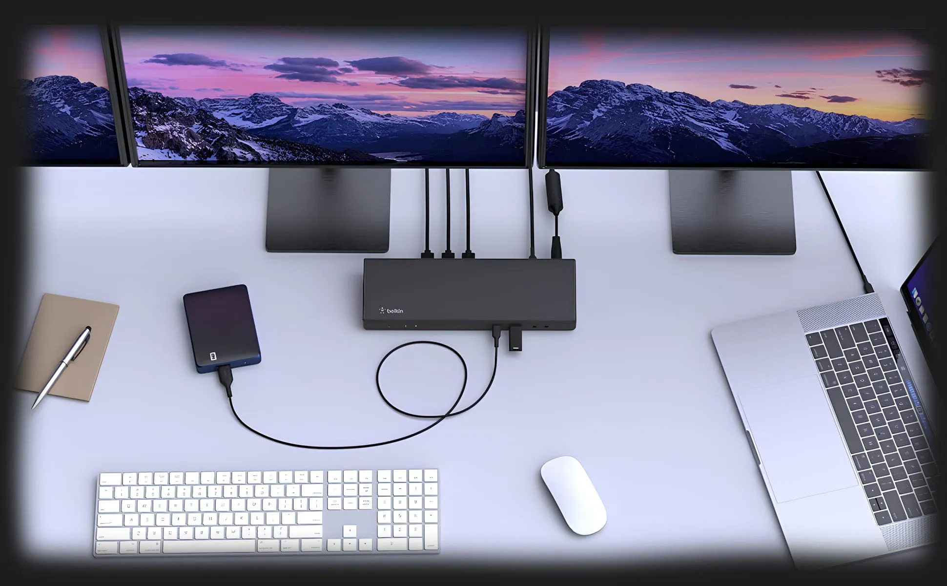 Belkin USB-C Triple Display Dock (Black) (INC007VFBK)