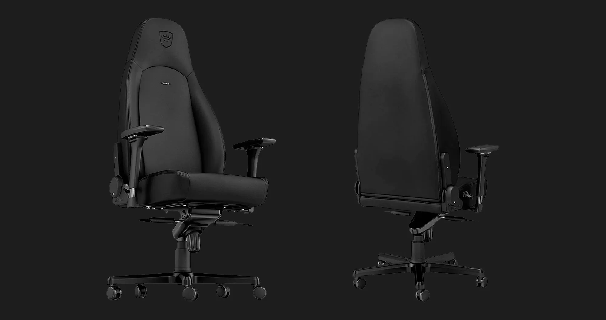 Кресло для геймеров Noblechairs ICON Gaming (Black Edition) (UA)