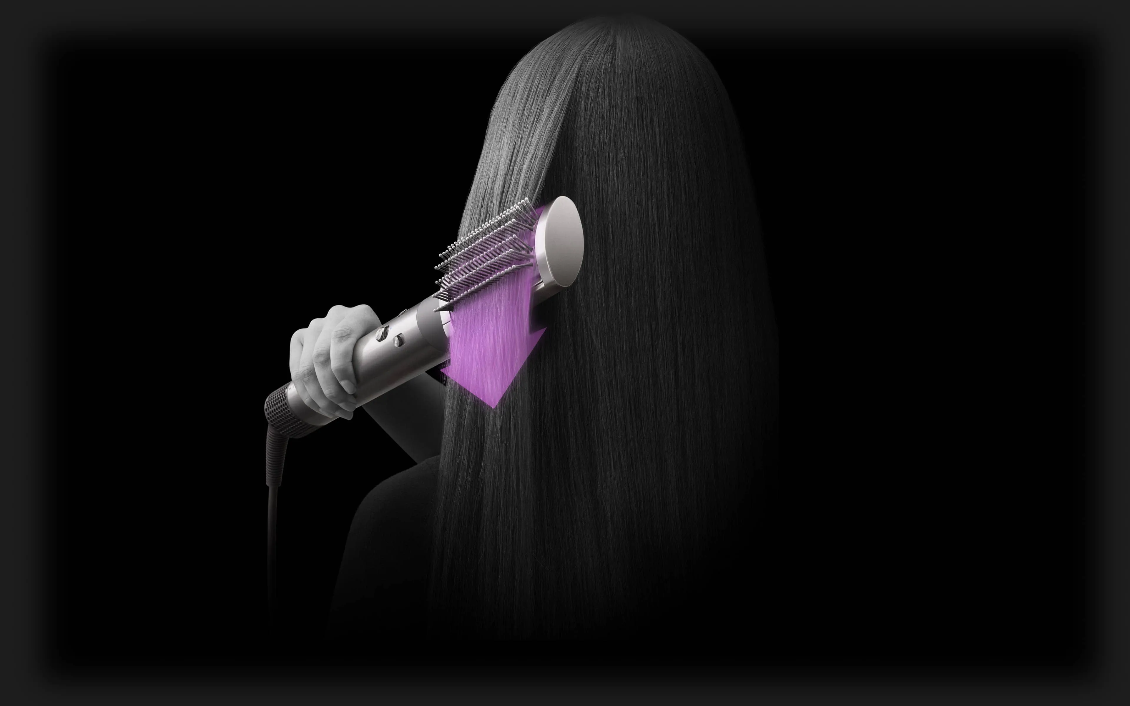 Щетка Dyson Small Soft Smoothing Brush (Fuchsia/Nickel)