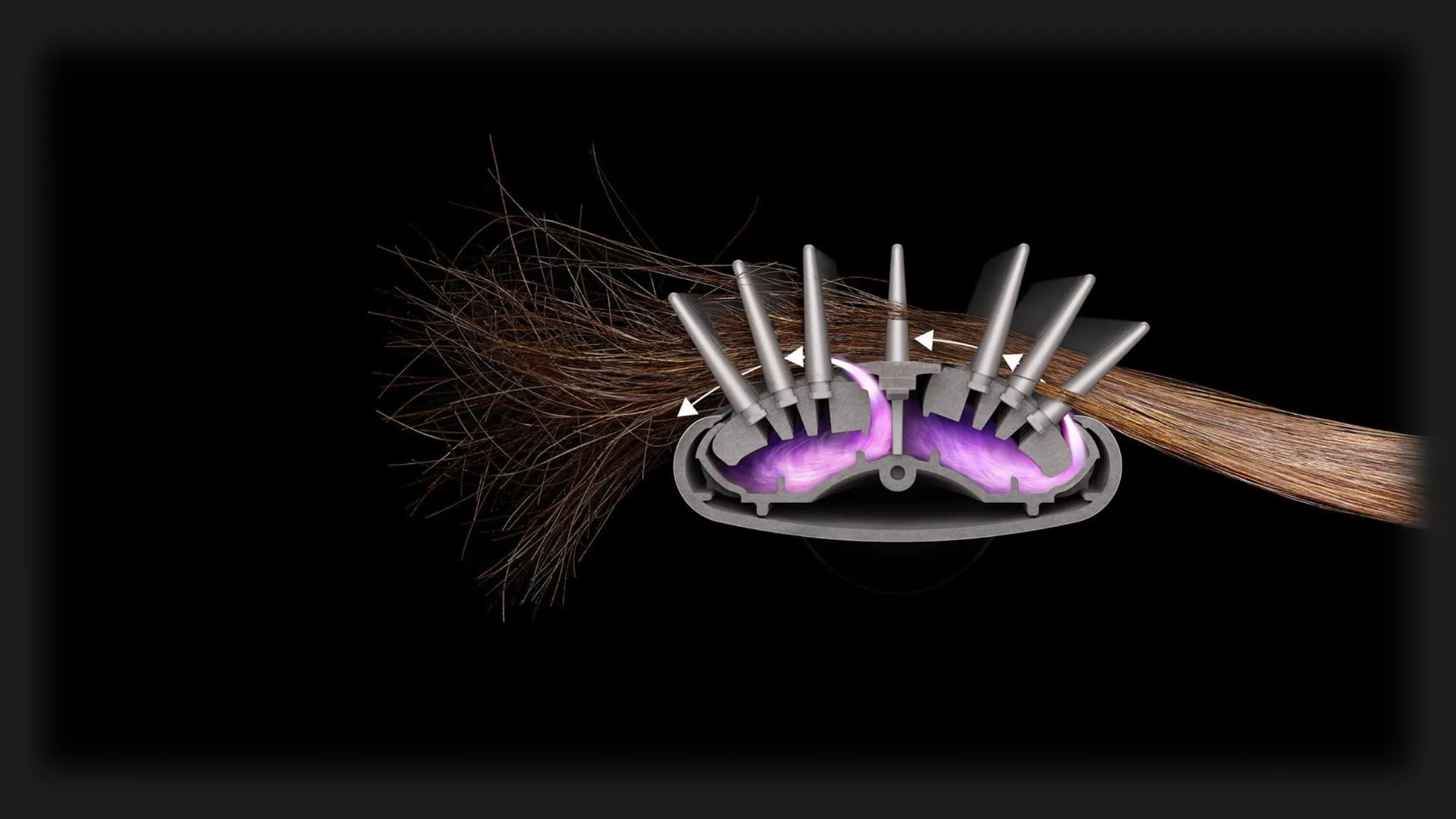 Щітка-насадка для випрямлення Dyson Small Soft Smoothing Brush (Nickel/Fuchsia)