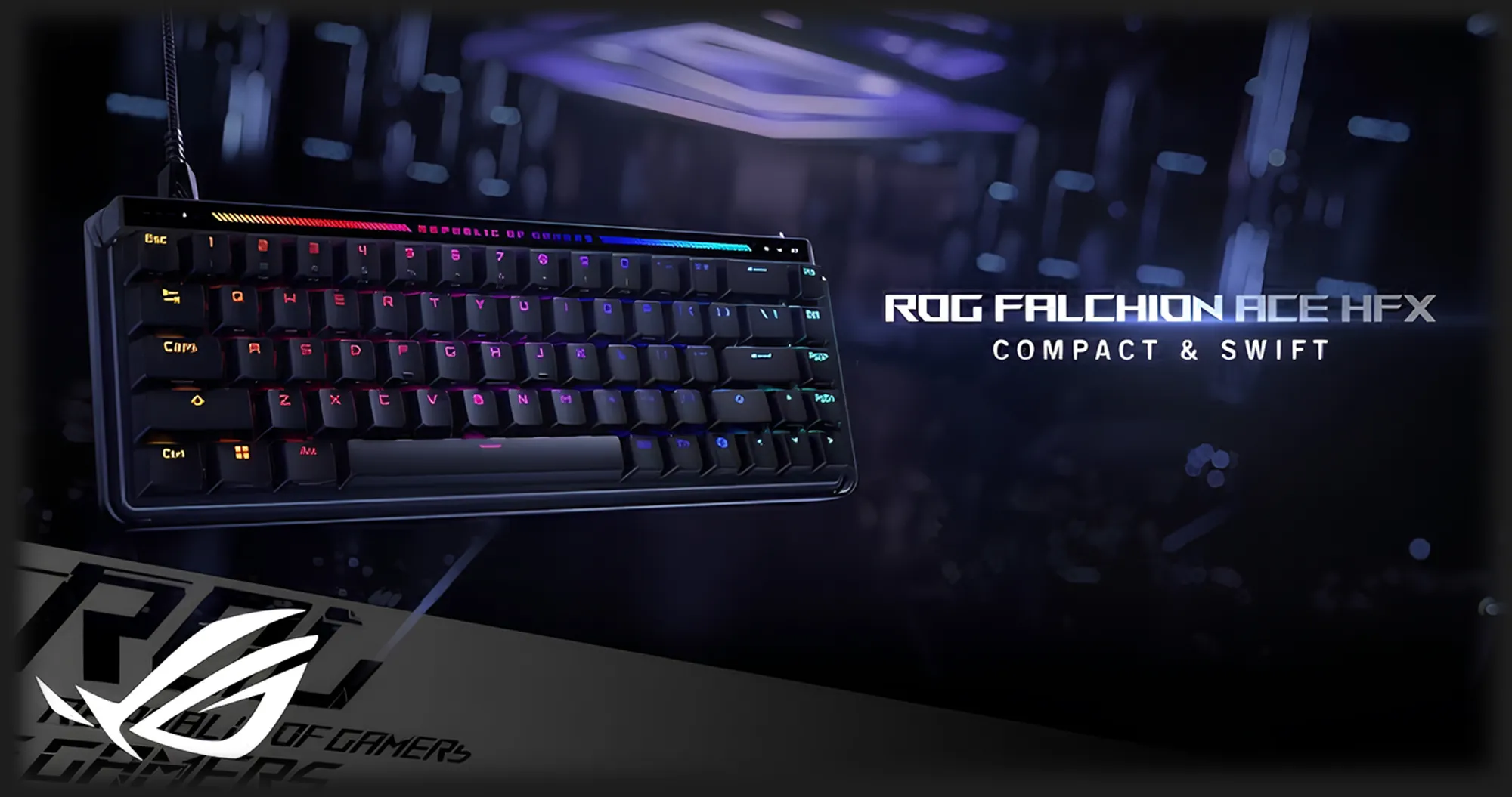 Клавіатура ігрова ASUS ROG Falchion Ace HFX (Black)