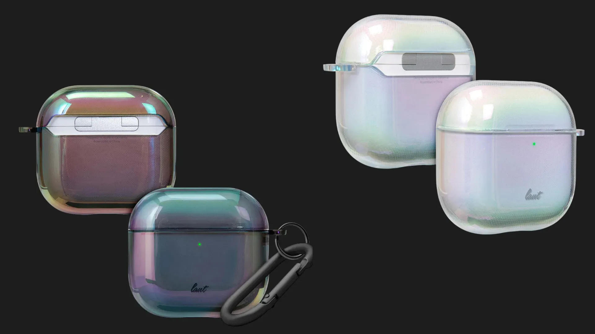 Чохол LAUT HOLO для AirPods 4 (Pearl)