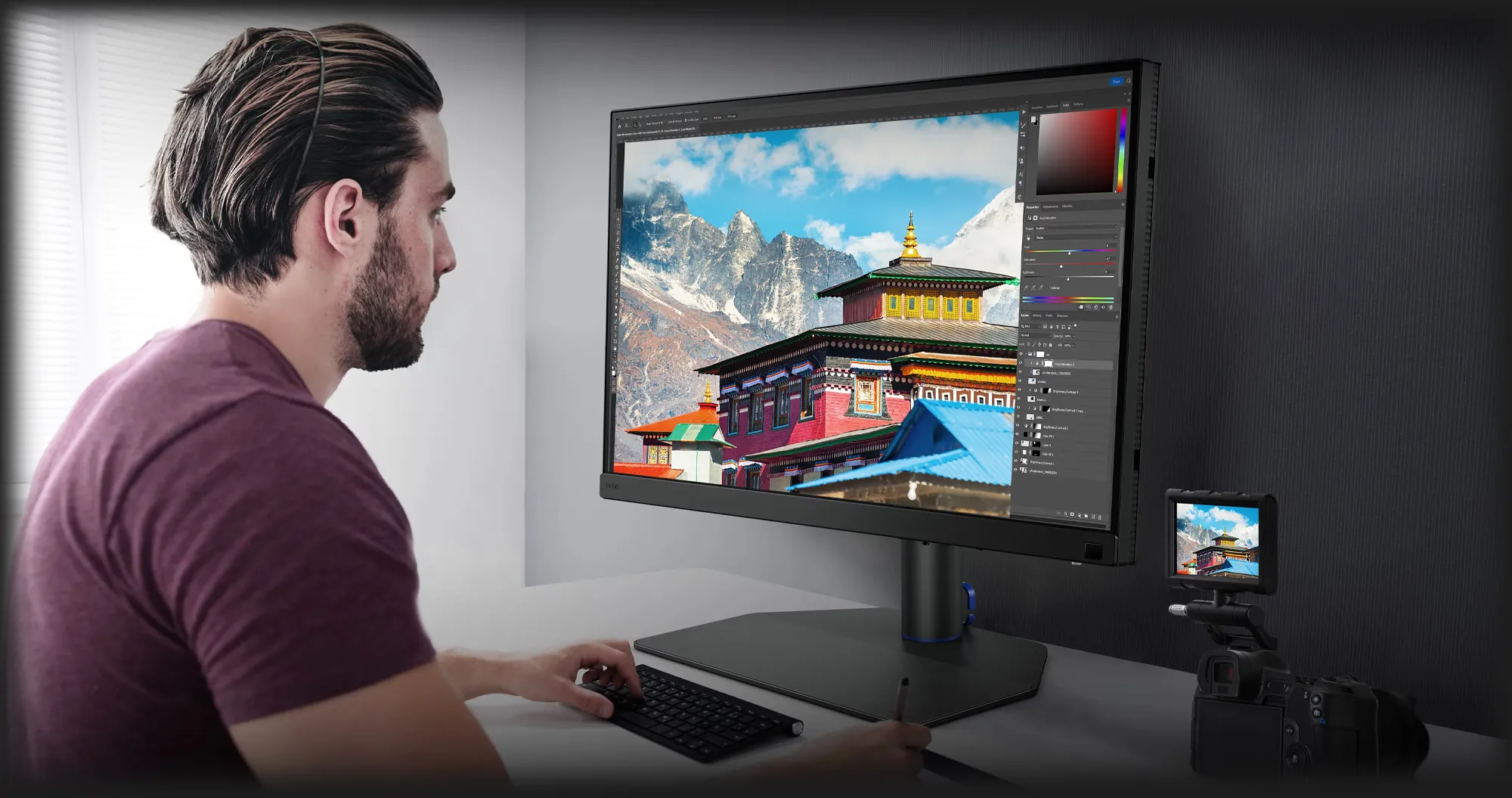 Монитор BenQ 27" SW272U (9H.LLFLB.QBE)