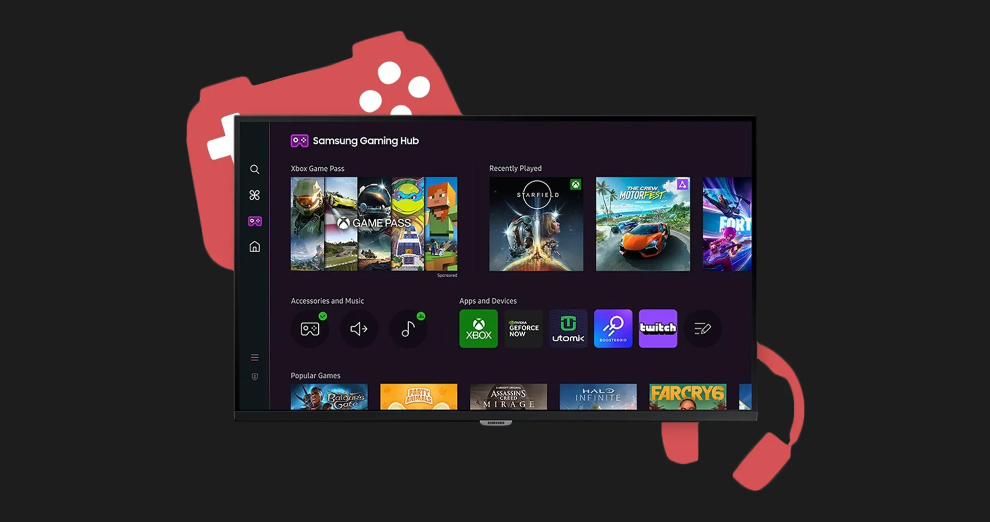 Монитор Samsung 32" Smart M7 M70D UHD 