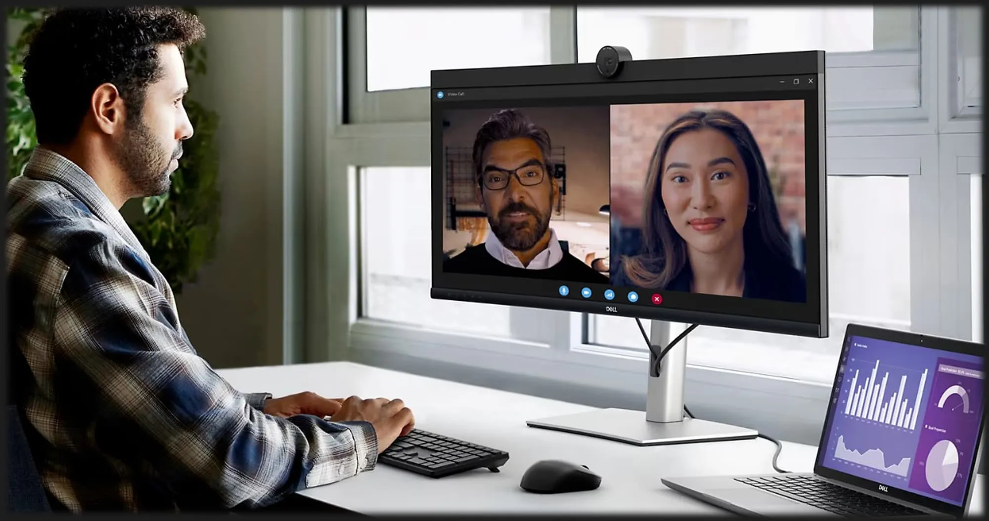 Монитор Dell 34" Curved Video Conferencing P3424WEB