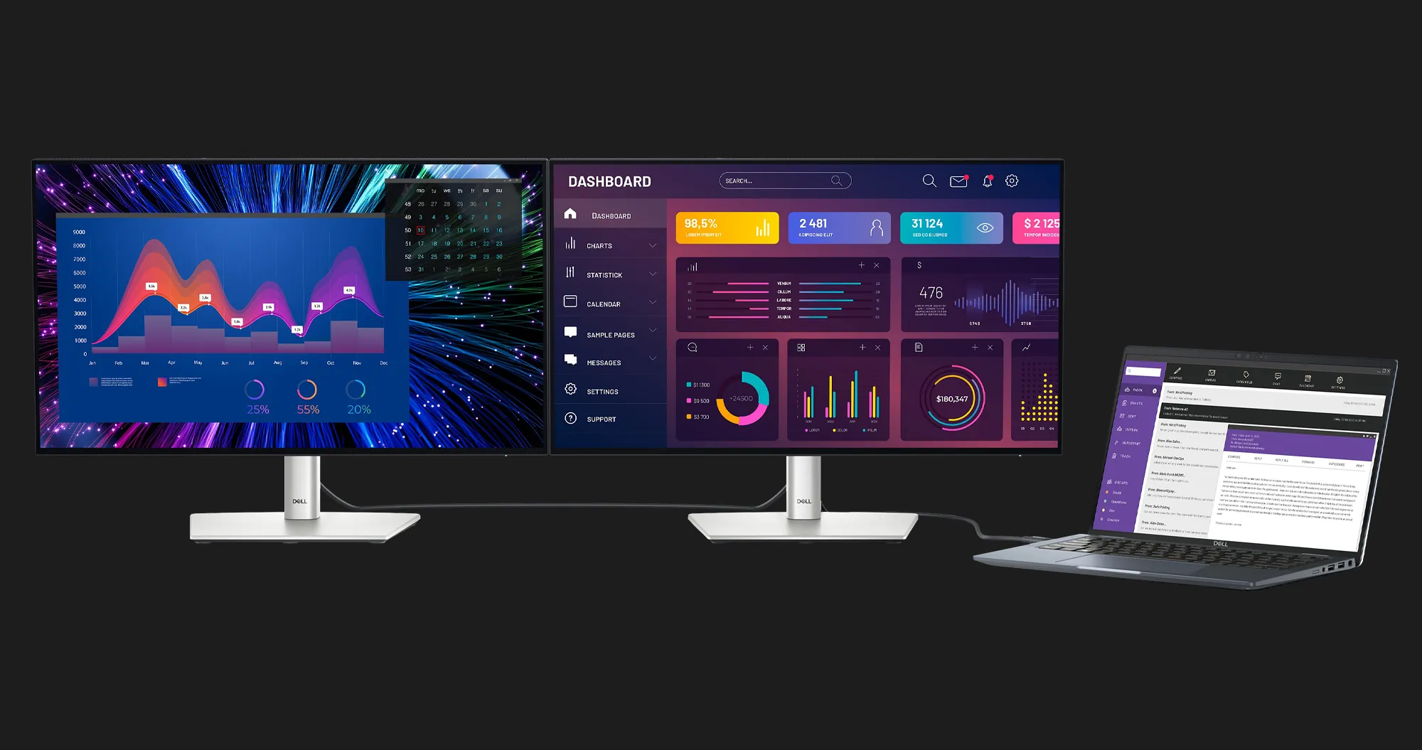 Монітор Dell 23.8" UltraSharp U2424HE