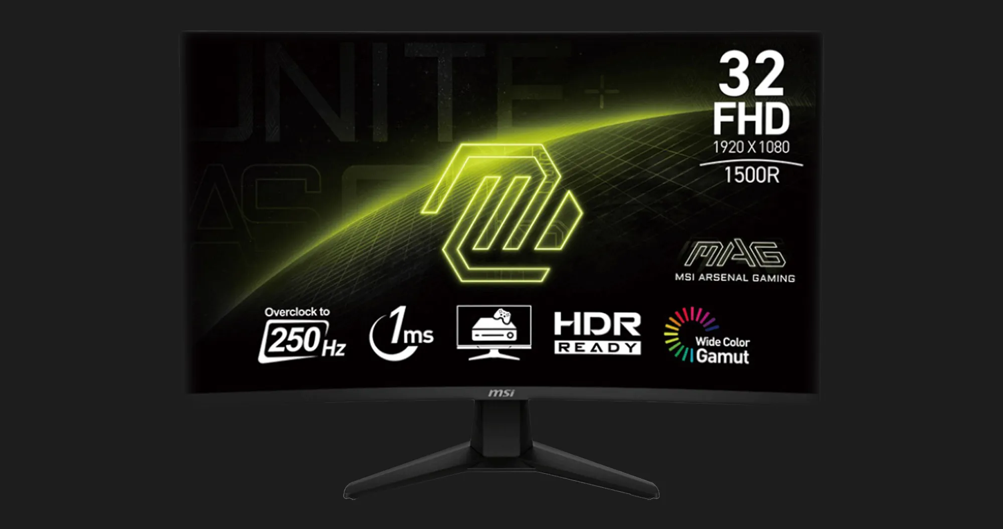 Монитор MSI 32" MAG 32C6X (9S6-3DD41M-010)