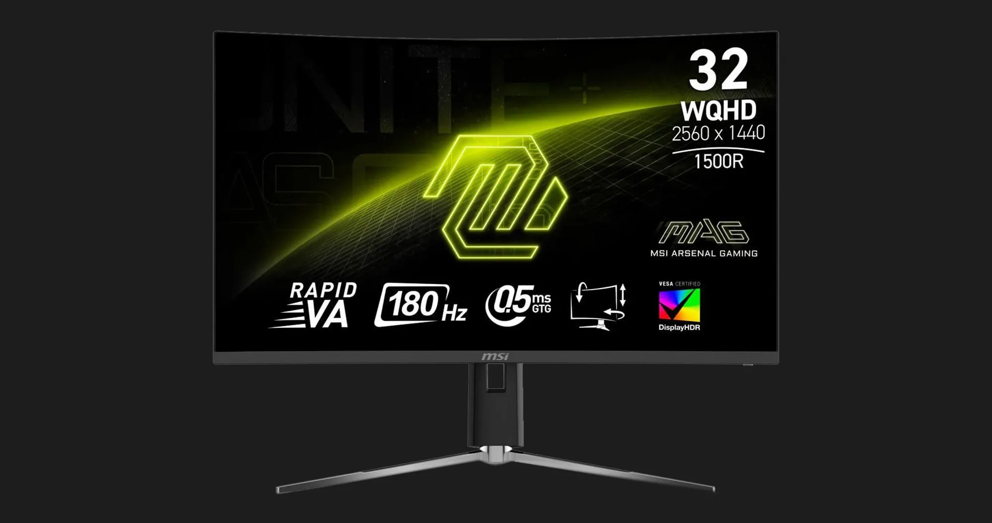 Монитор MSI 31.5" MAG 32CQ6PF Curved