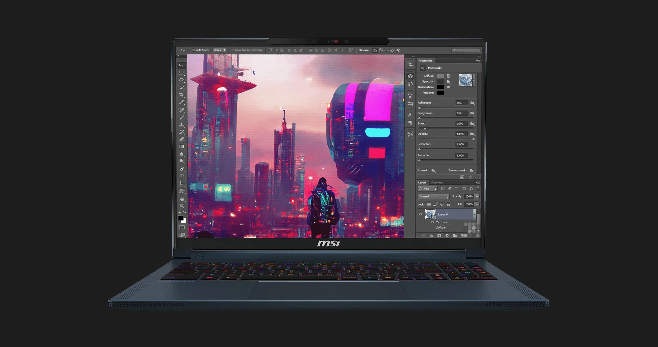 Ноутбук MSI Stealth 16 AI Studio 16" (Intel Core Ultra 9/32GB/2TB (SSD)/RTX 4070) (A1VGG-031PL) (Global)